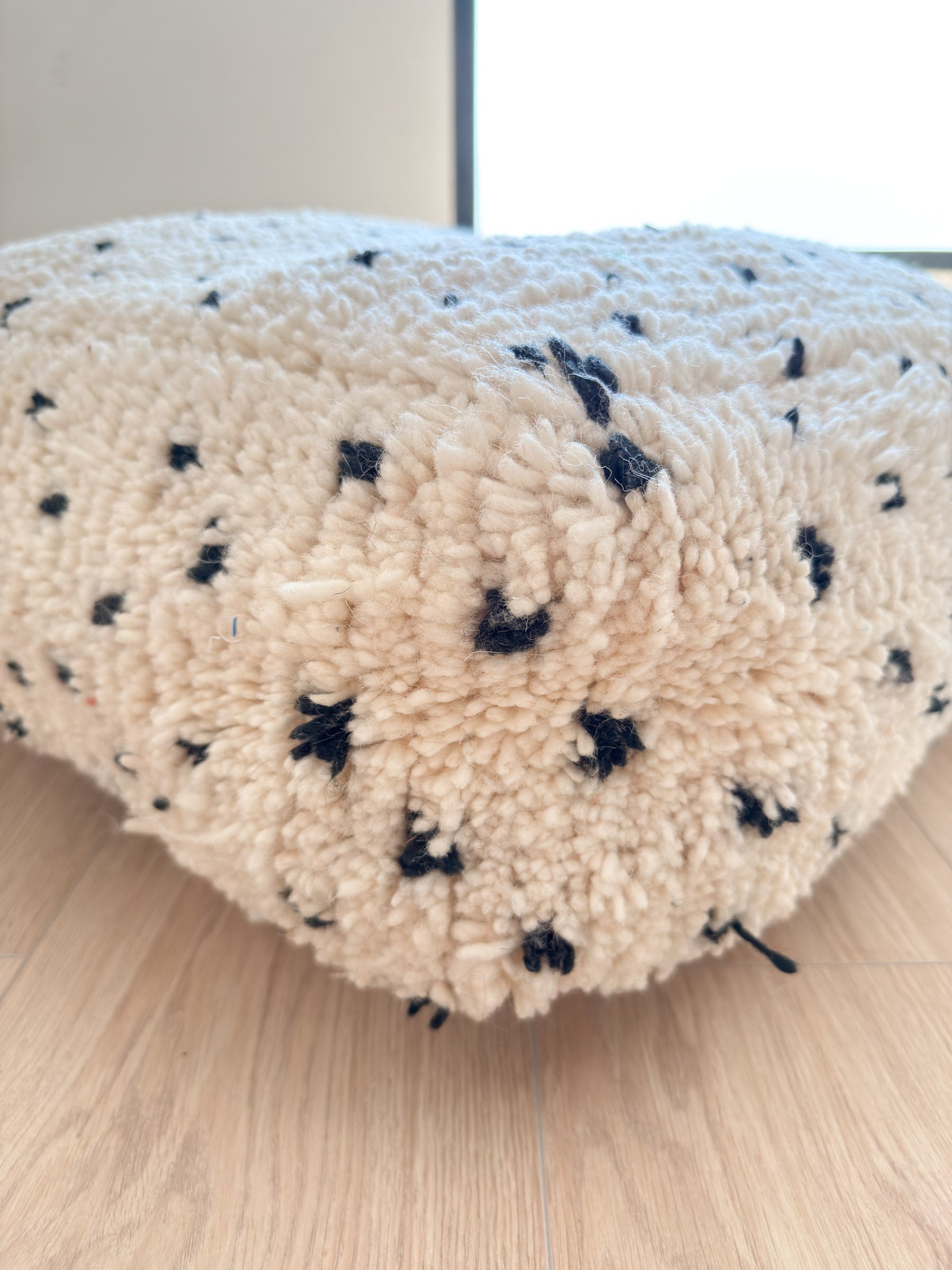 Marokkanischer Pouf, bunter Berber-Pouf - 60 x 60 cm - Nr. 39