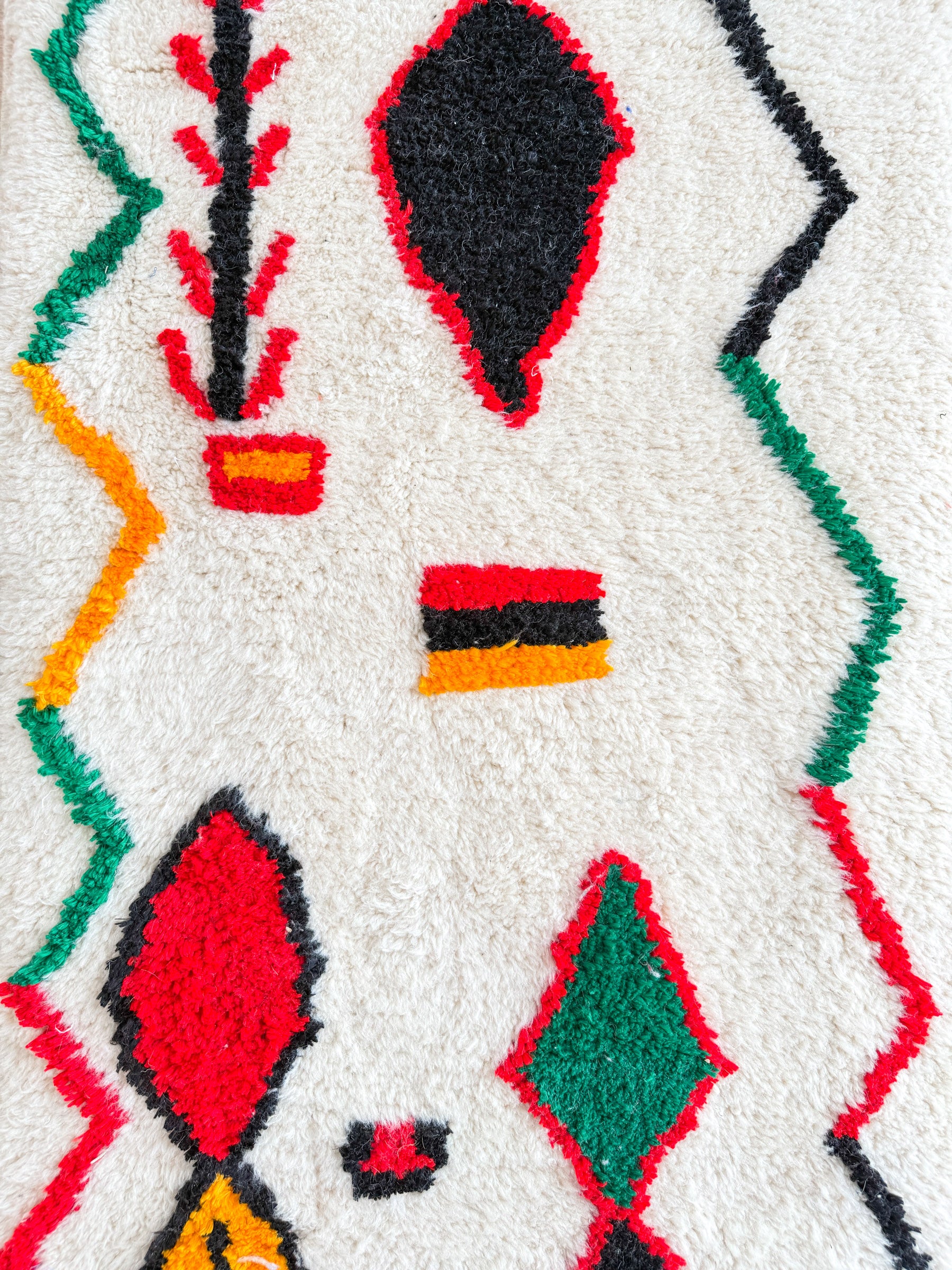 Colorful Berber runner rug 88 x 430 cm - no. 1989