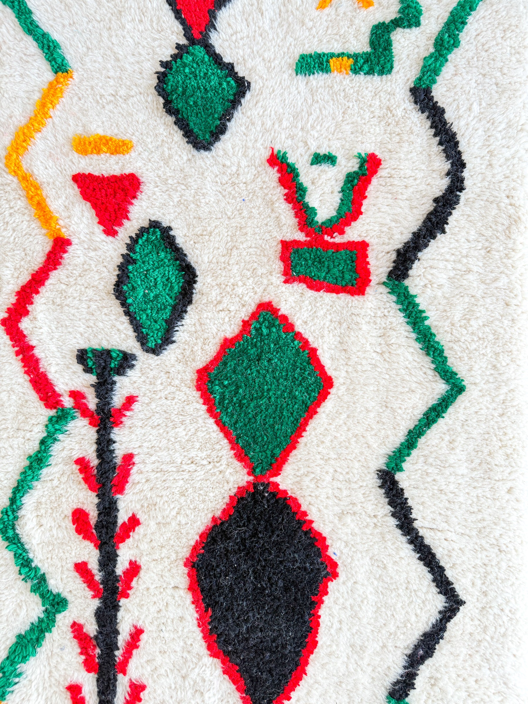 Tapis de couloir berbère coloré 88 x 430 cm - n°1989