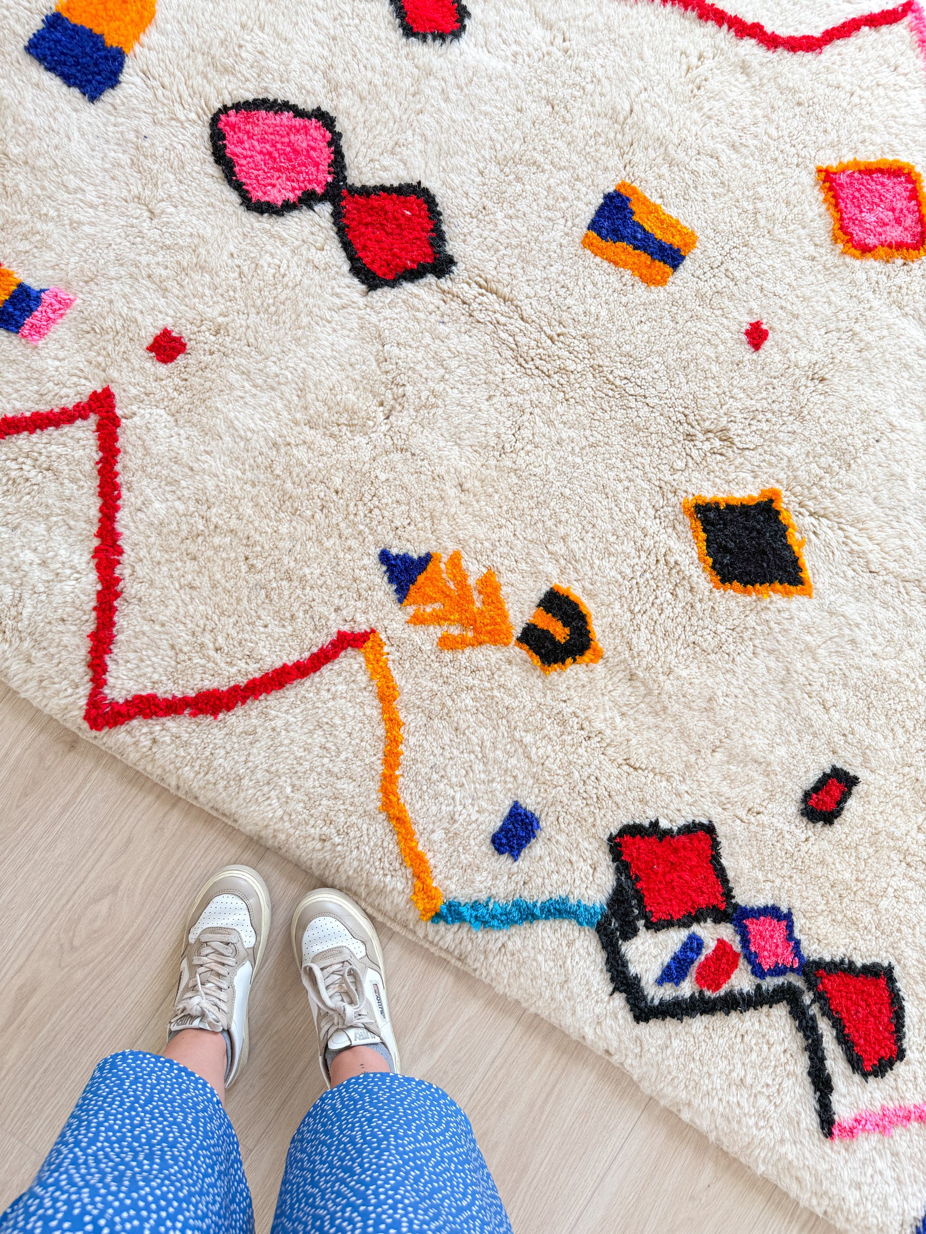 Tapis berbère coloré 151 x 242 cm - n°1924