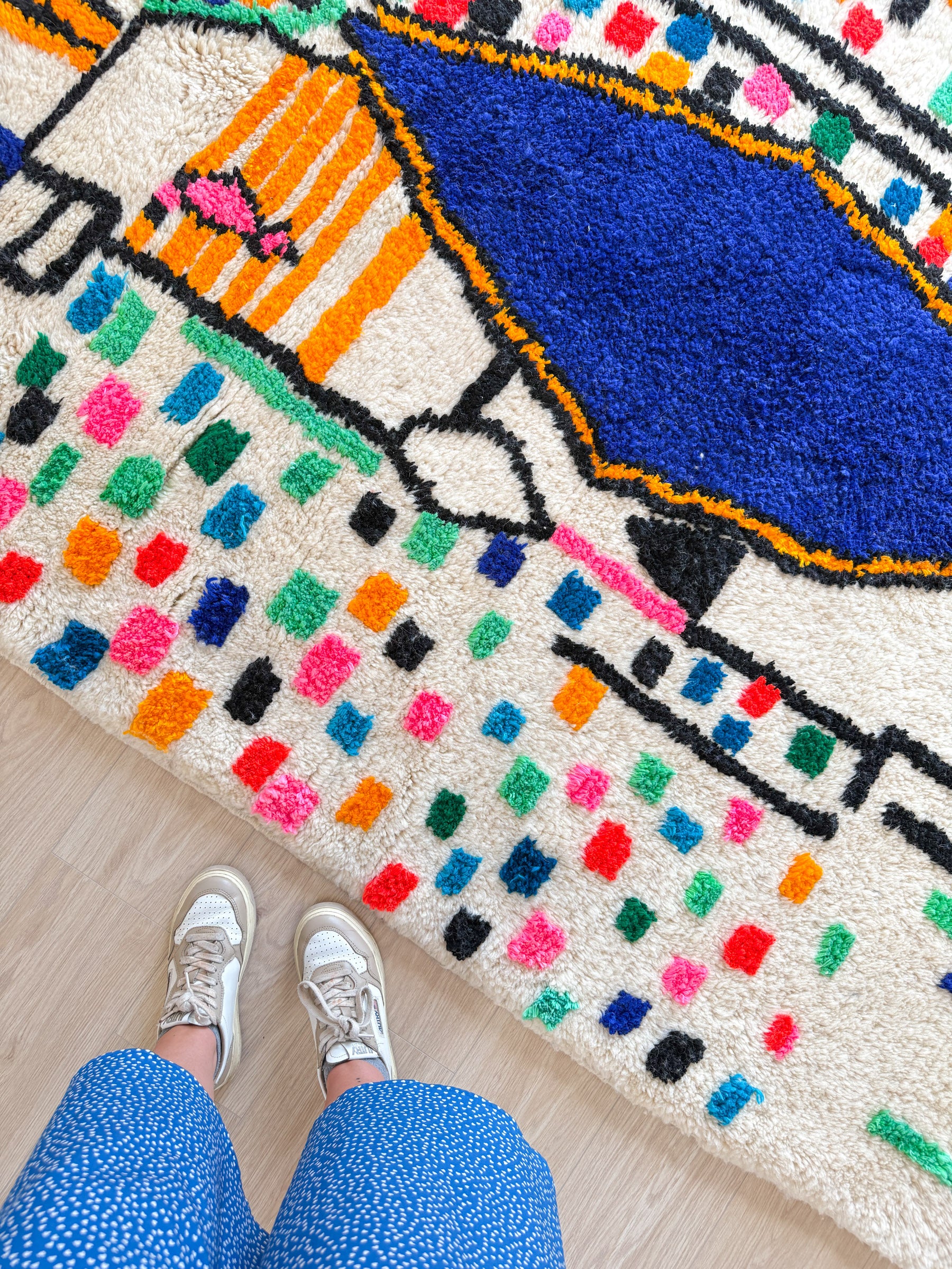 Colorful Berber rug 161 x 278 cm - n°2012