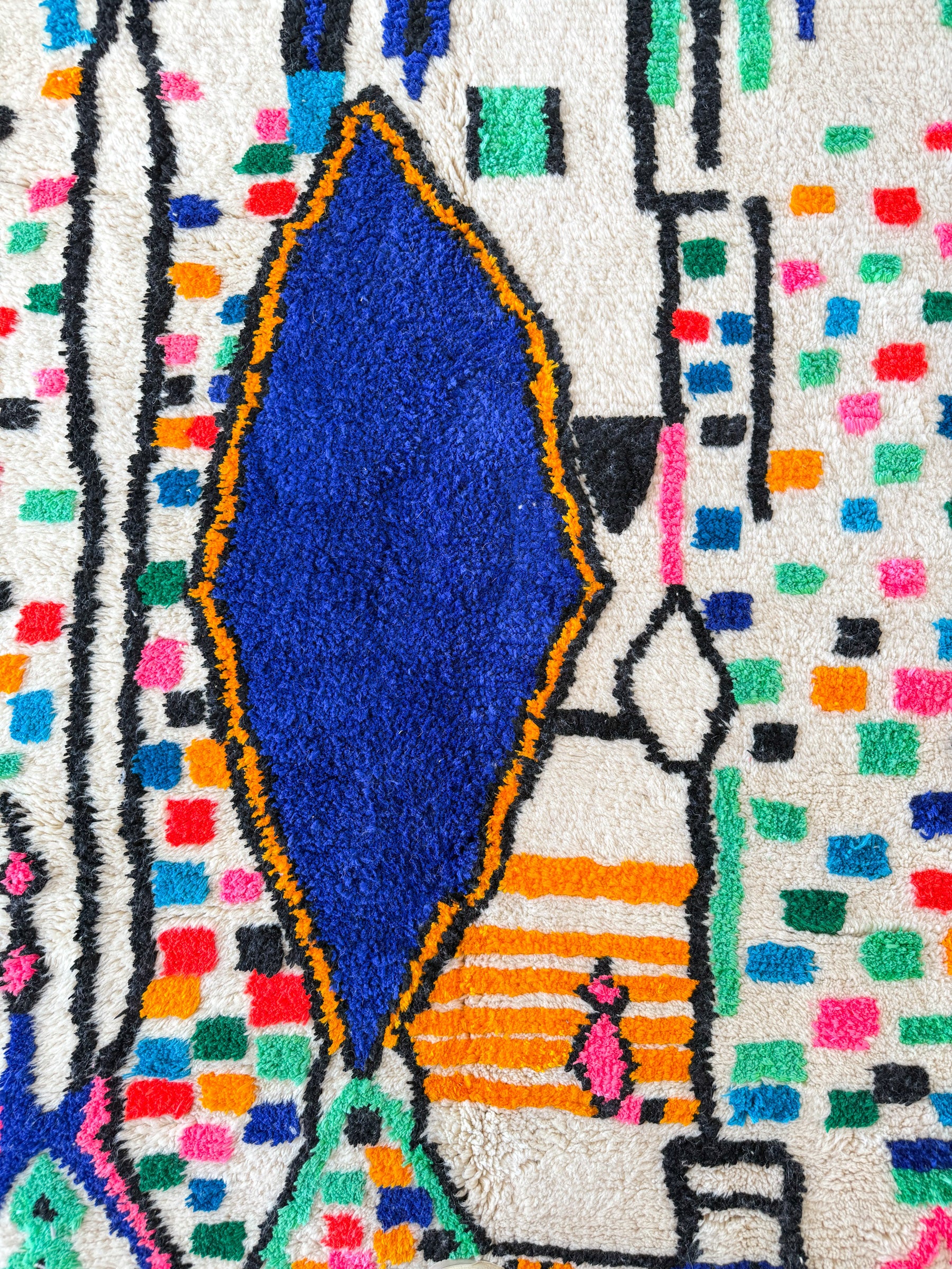 Farbenfroher Berberteppich 161 x 278 cm - Nr. 2012