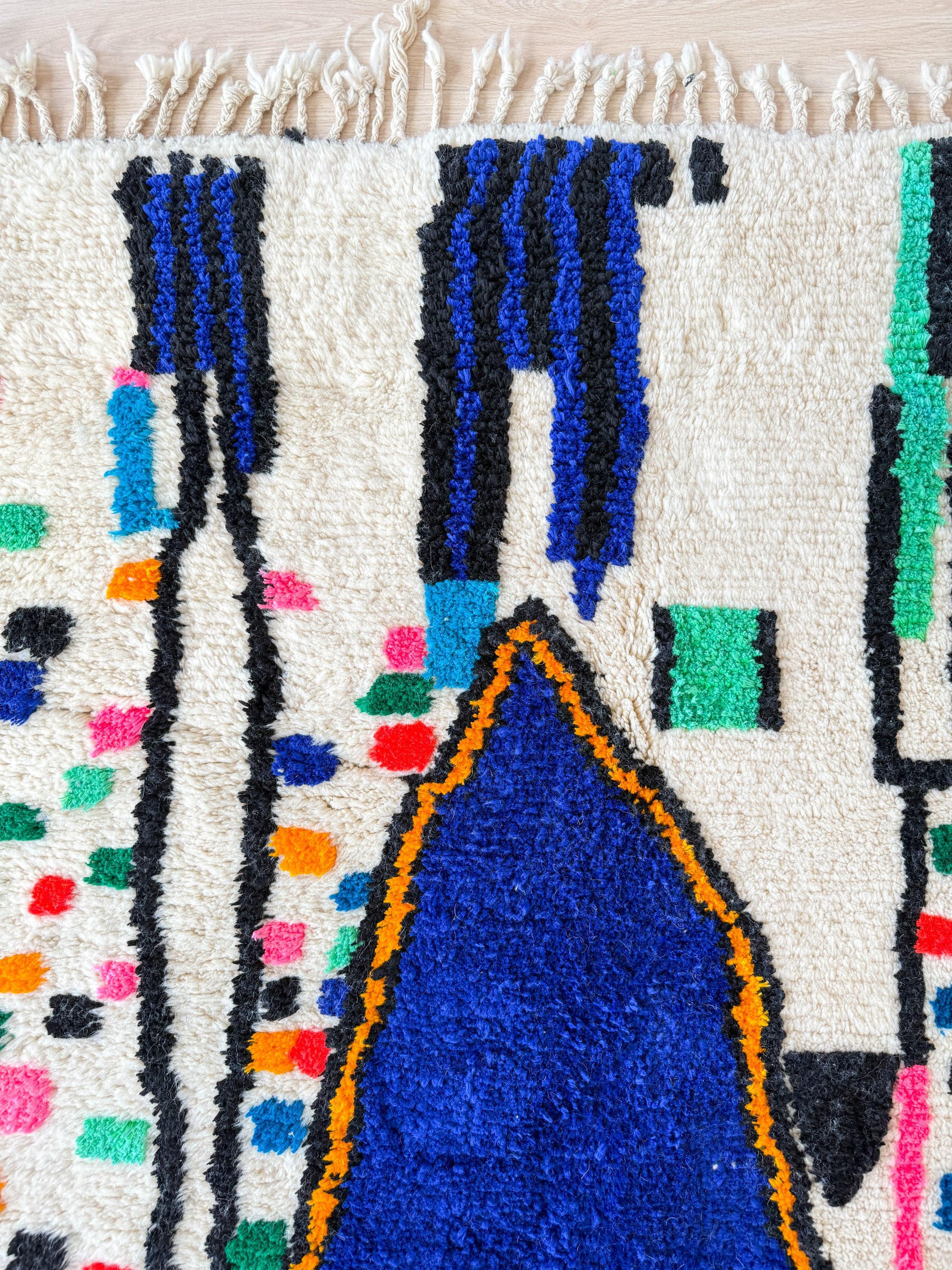 Farbenfroher Berberteppich 161 x 278 cm - Nr. 2012