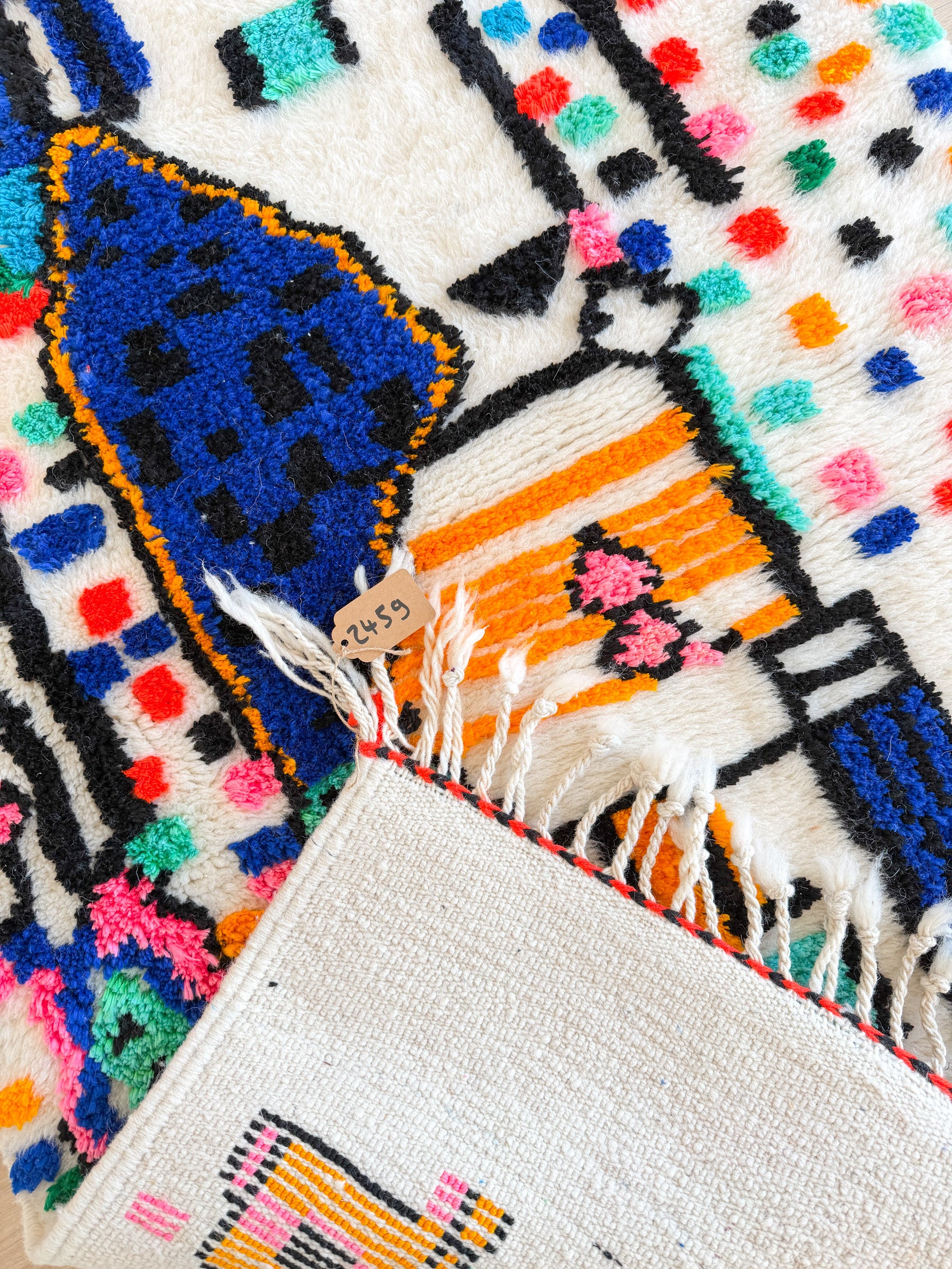 Colorful Berber rug 93 x 162 cm - No. 2459