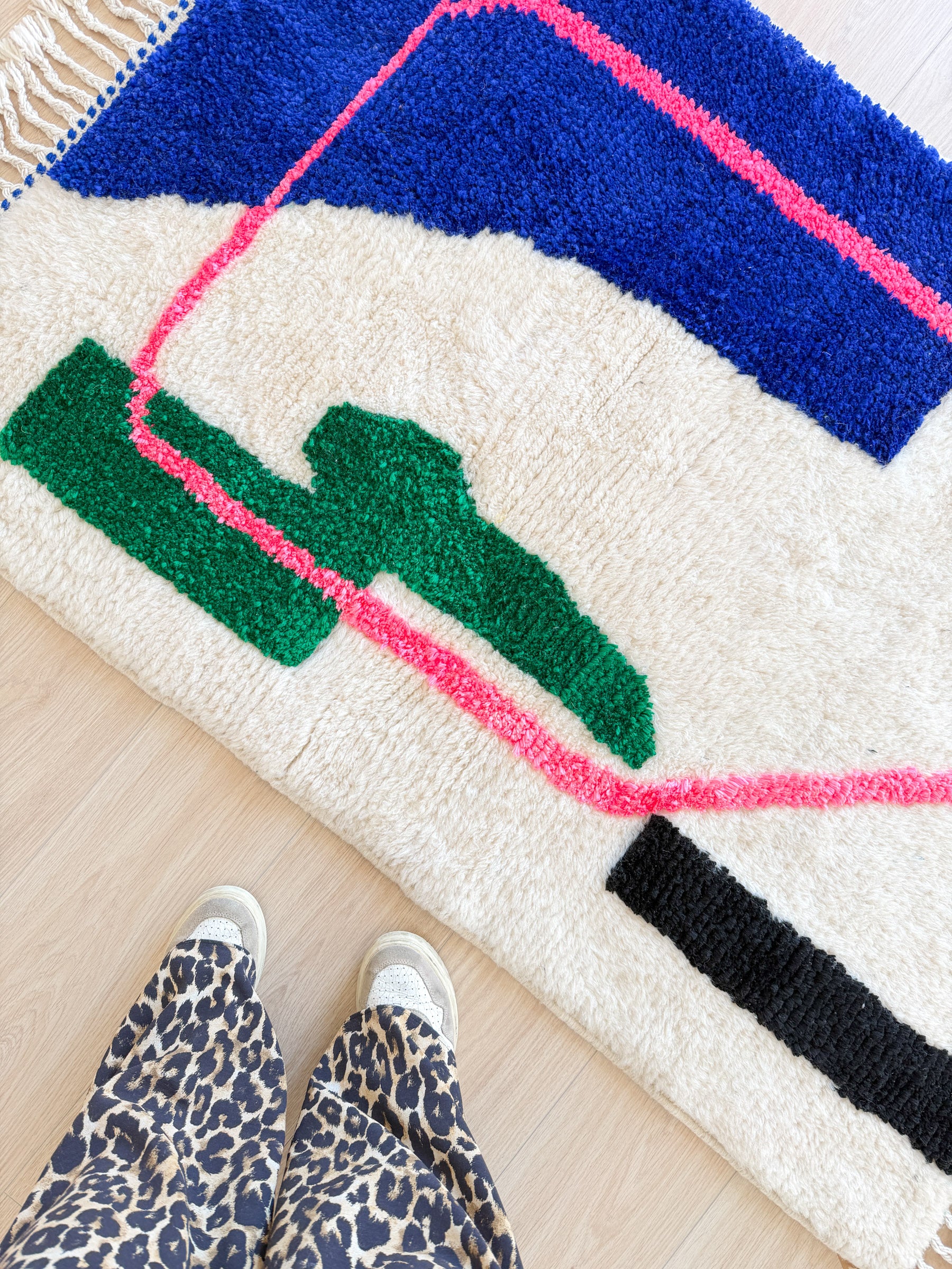 Colorful Berber rug 99 x 162 cm - No. 2463