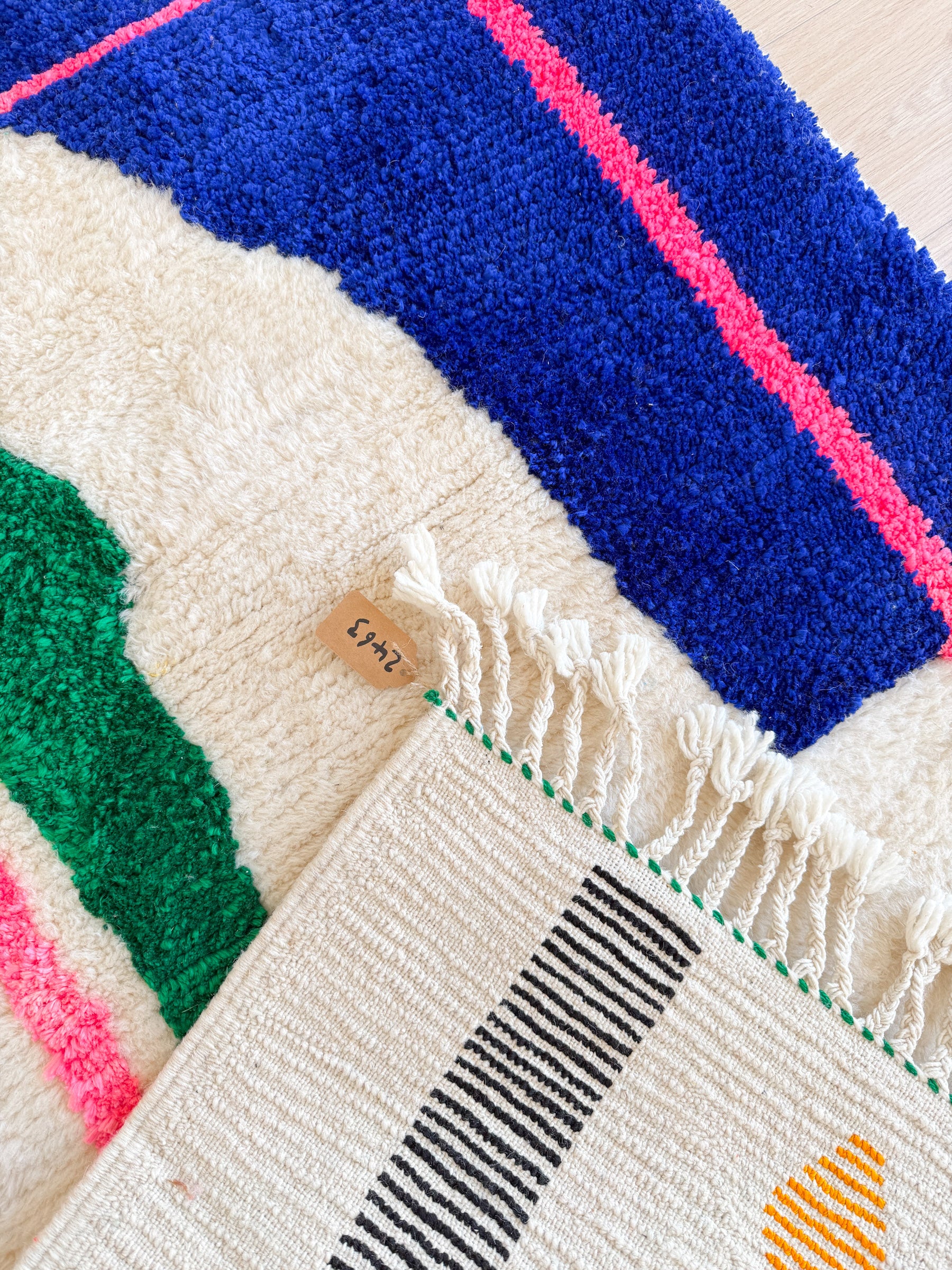 Colorful Berber rug 99 x 162 cm - No. 2463