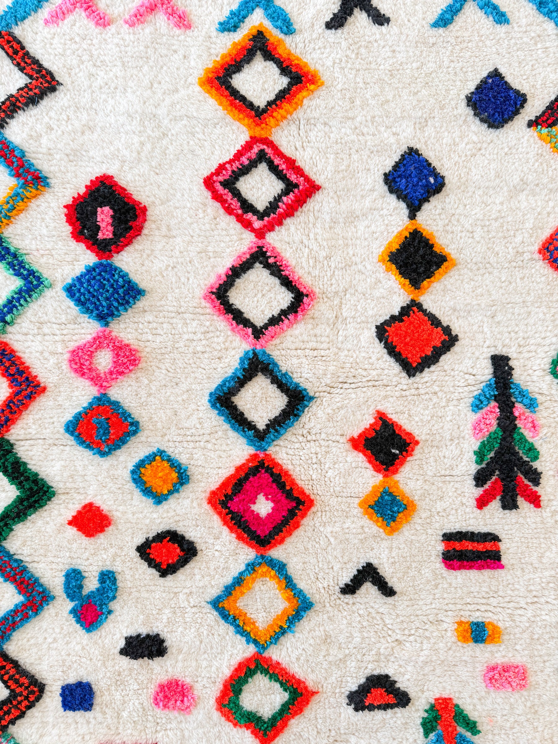 Bunter Berberteppich 109 x 157 cm - Nr. 2449