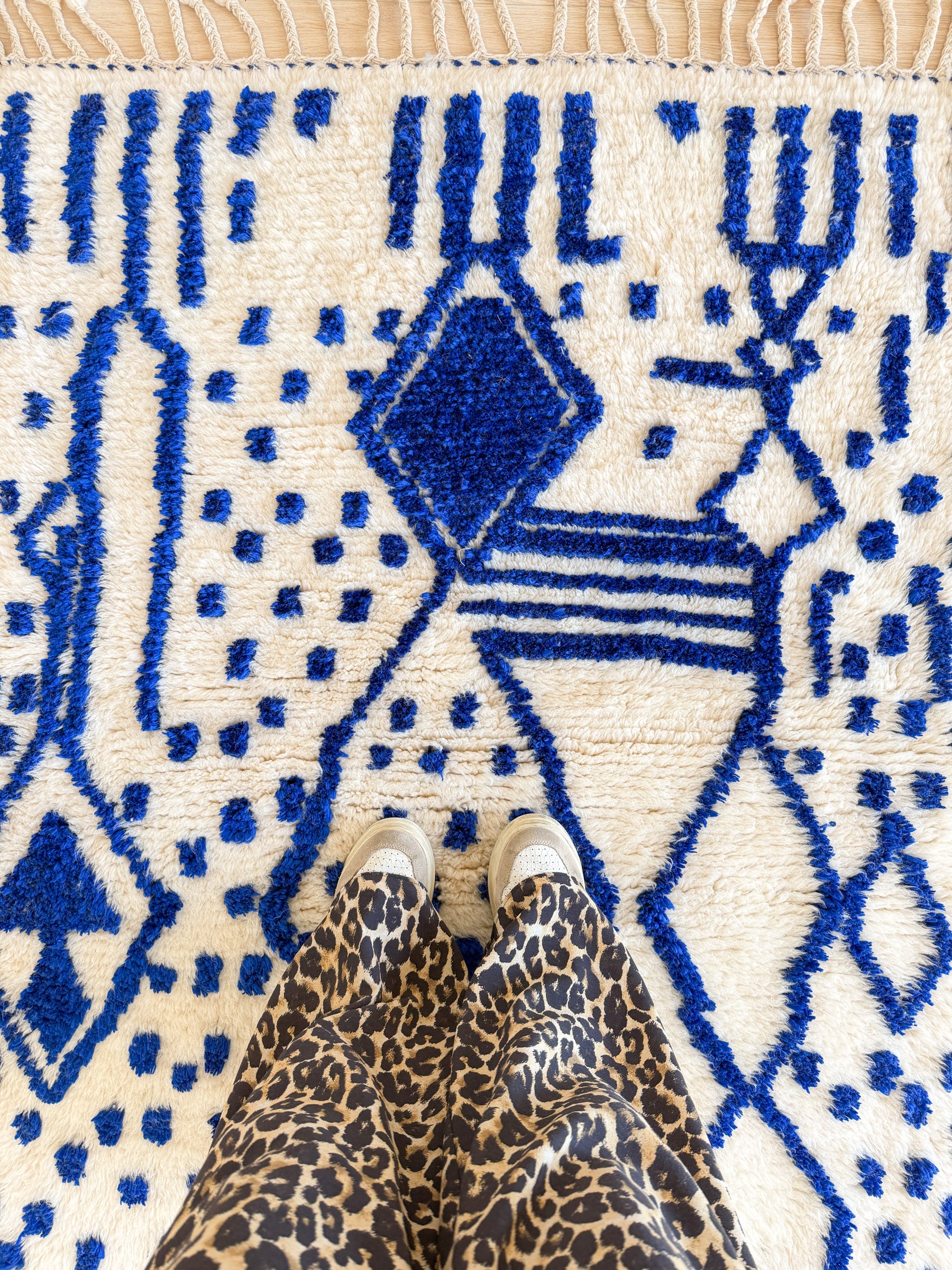 Bunter Berberteppich 108 x 172 cm - Nr. 2430