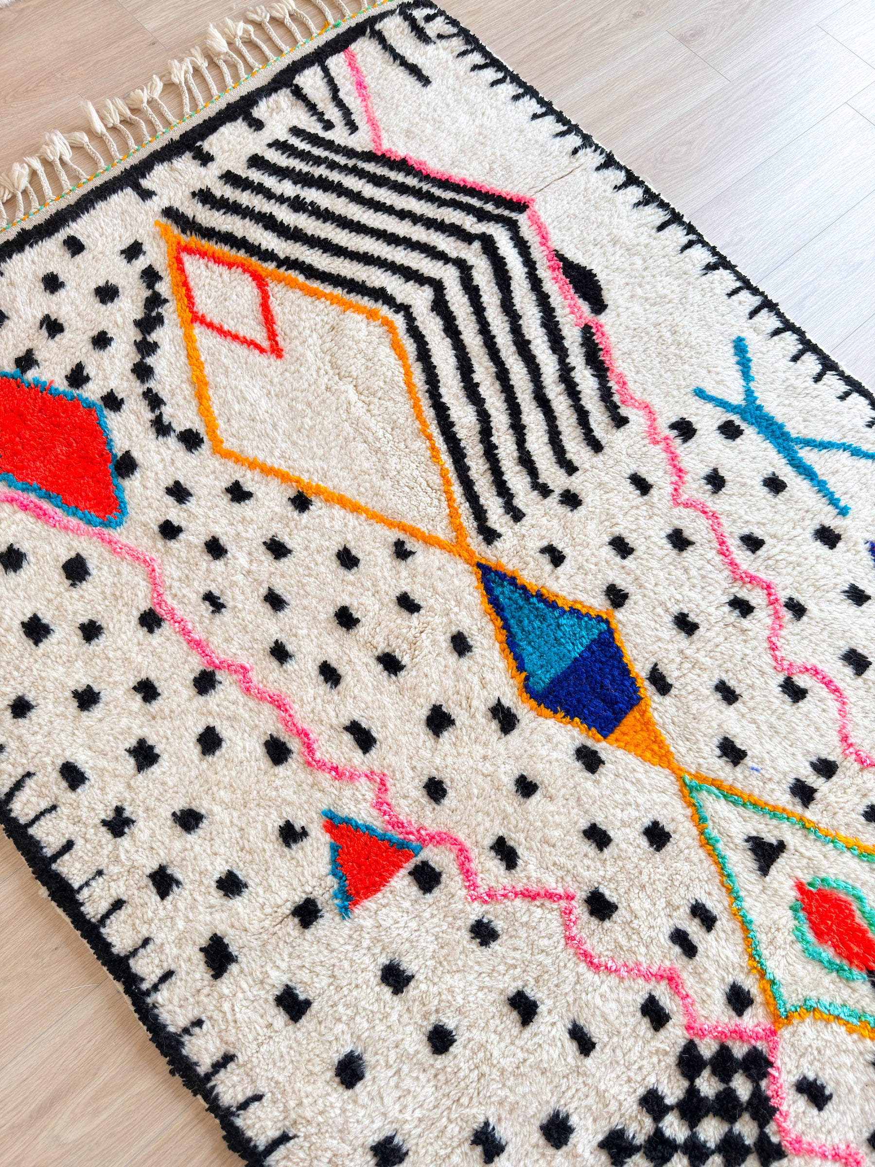 Colorful Berber carpet - n°626