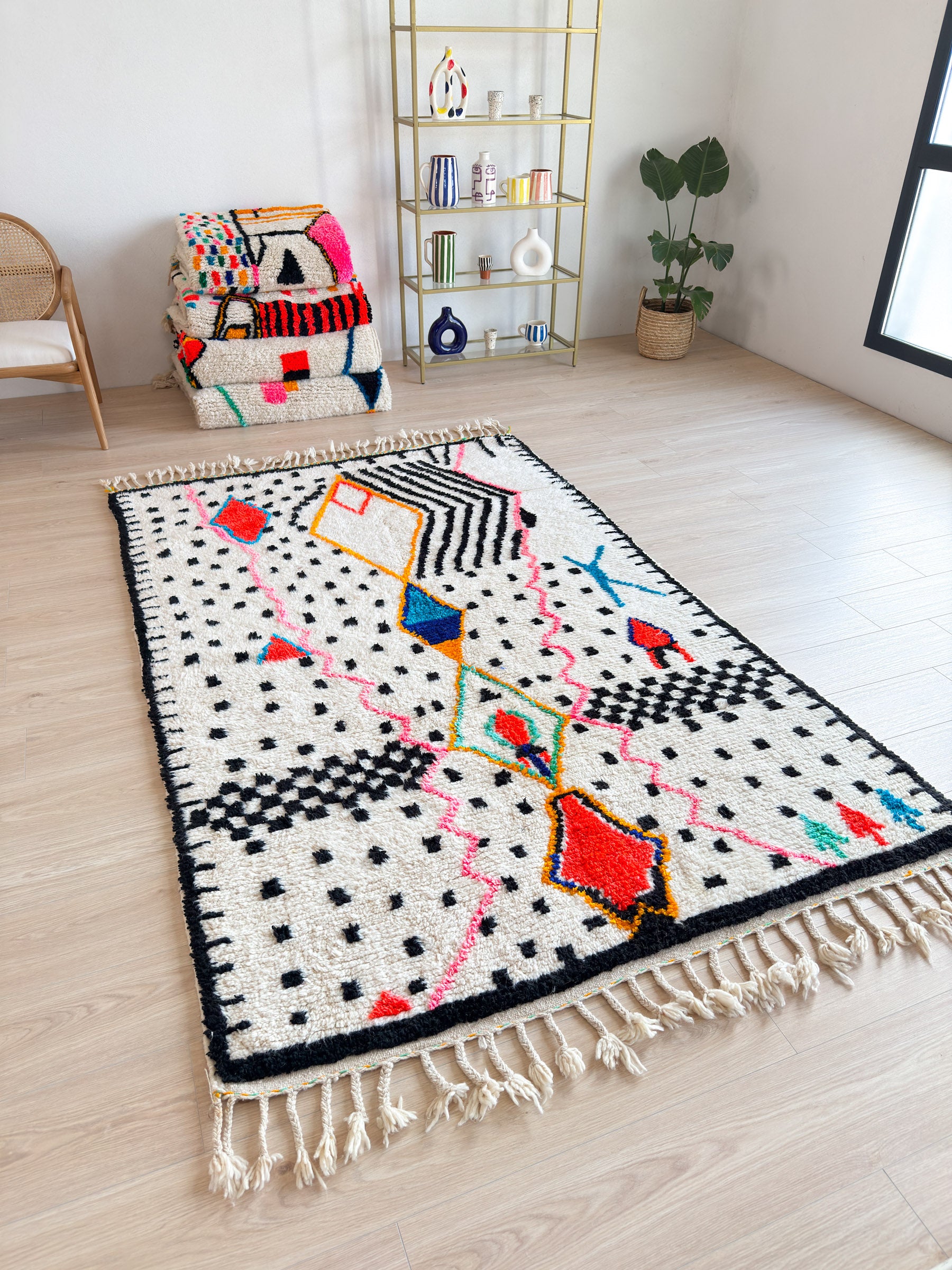 Colorful Berber carpet - n°626