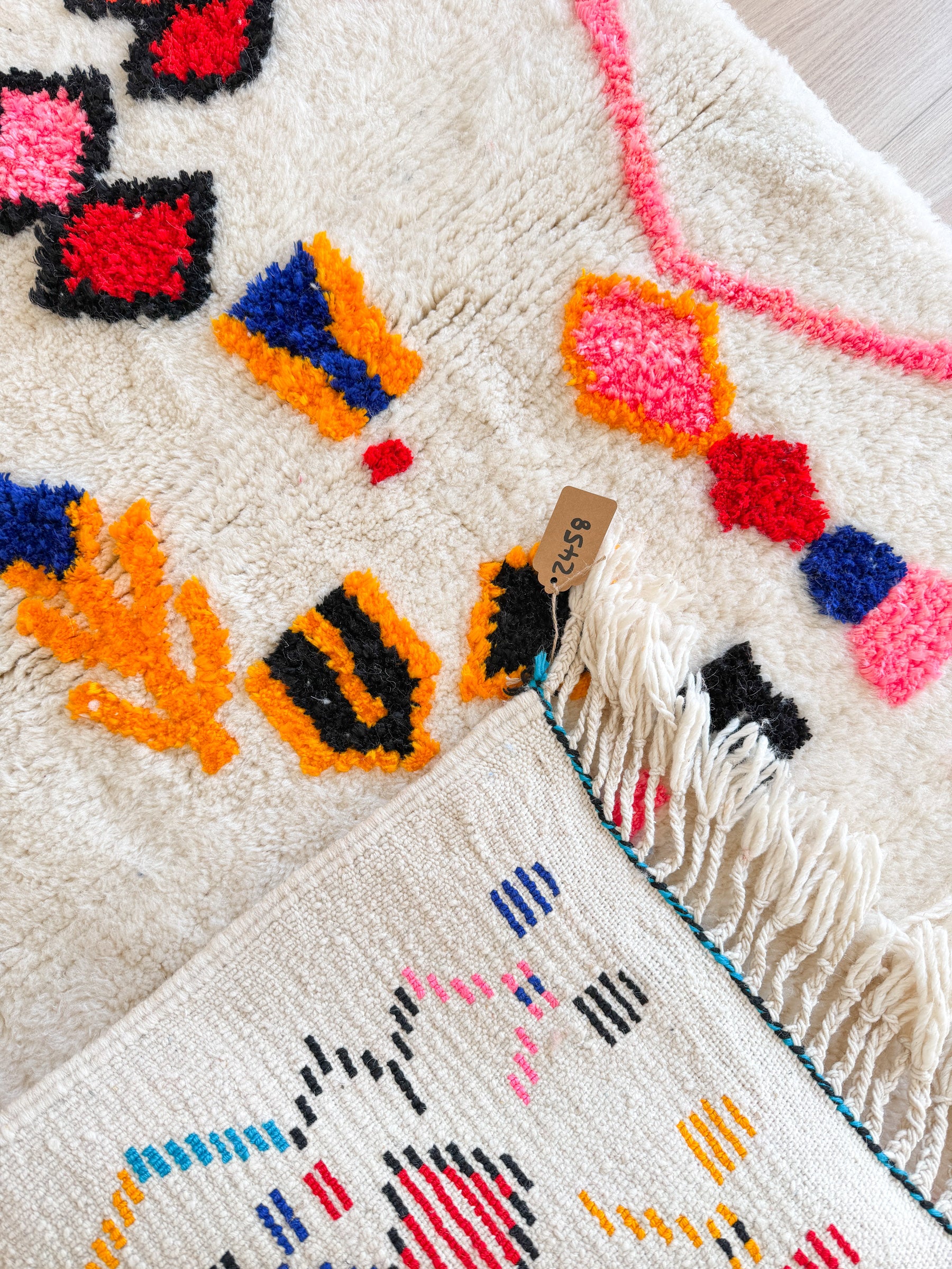 Bunter Berberteppich 101 x 174 cm - Nr. 2458