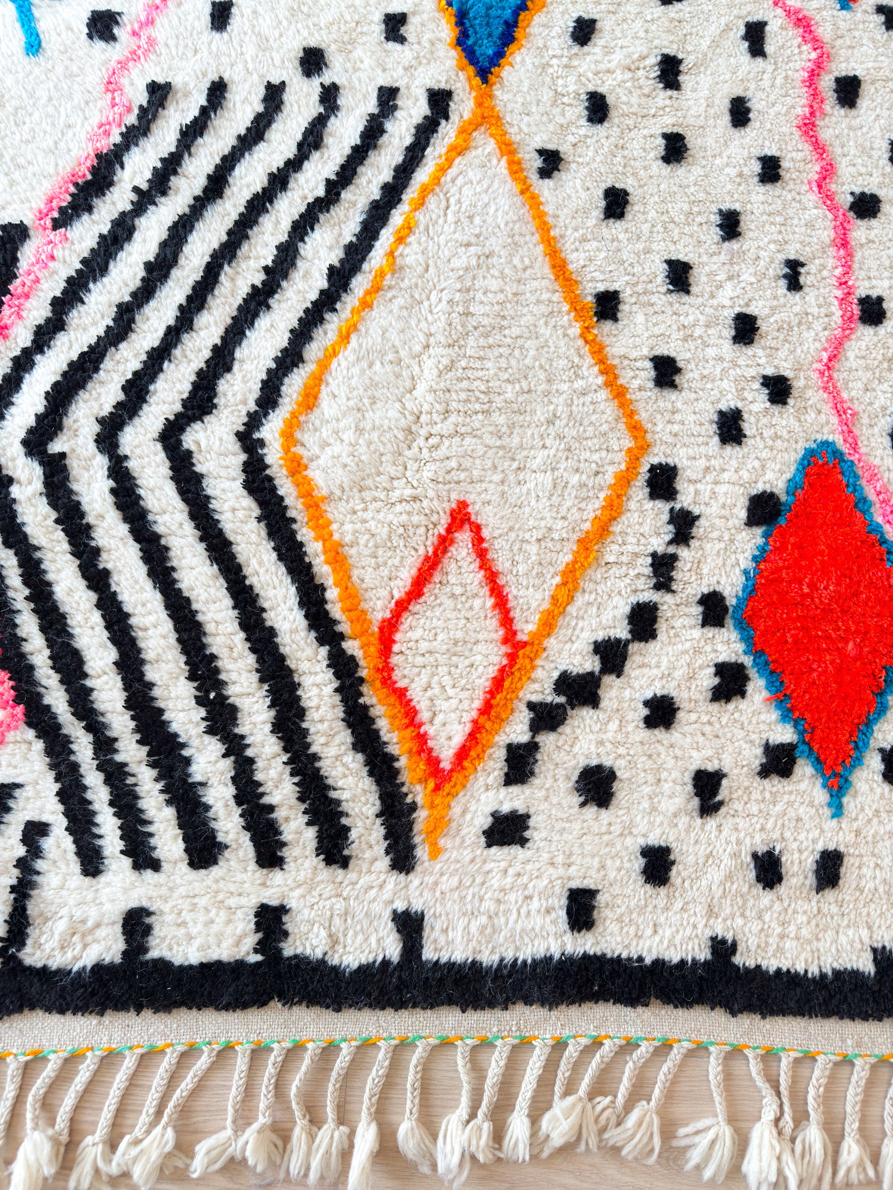 Colorful Berber carpet - n°626