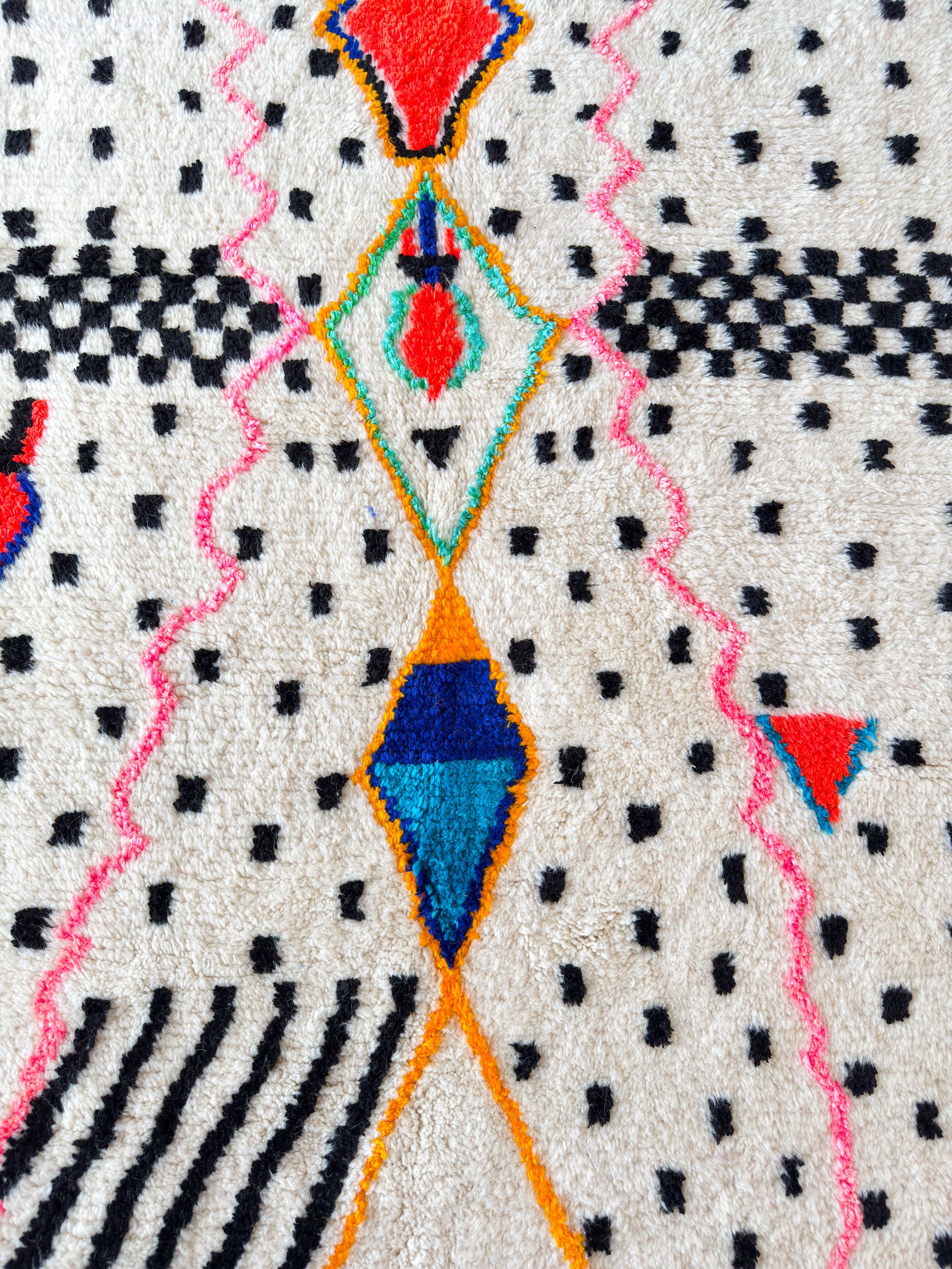 Colorful Berber carpet - n°626