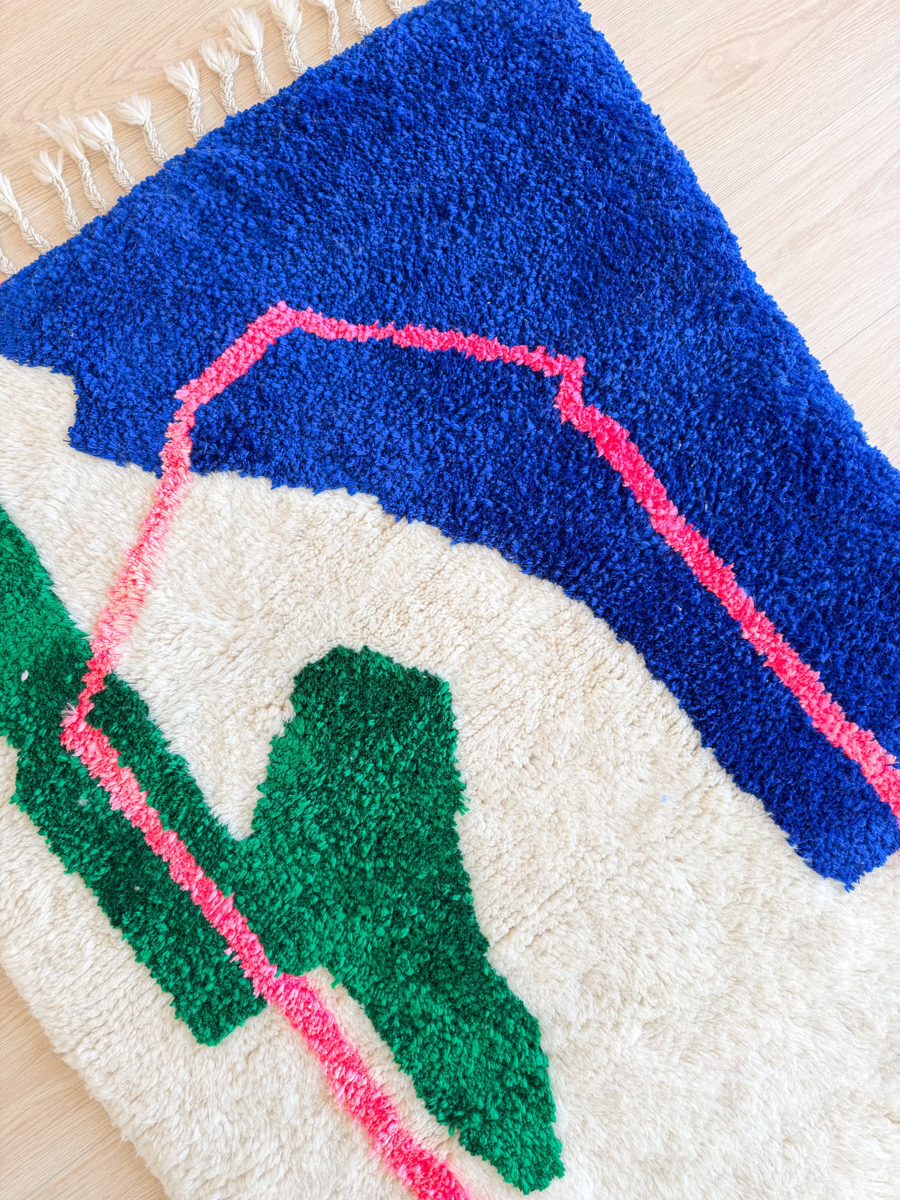 Gekleurd Berber tapijt 96 x 169 cm - n°2457