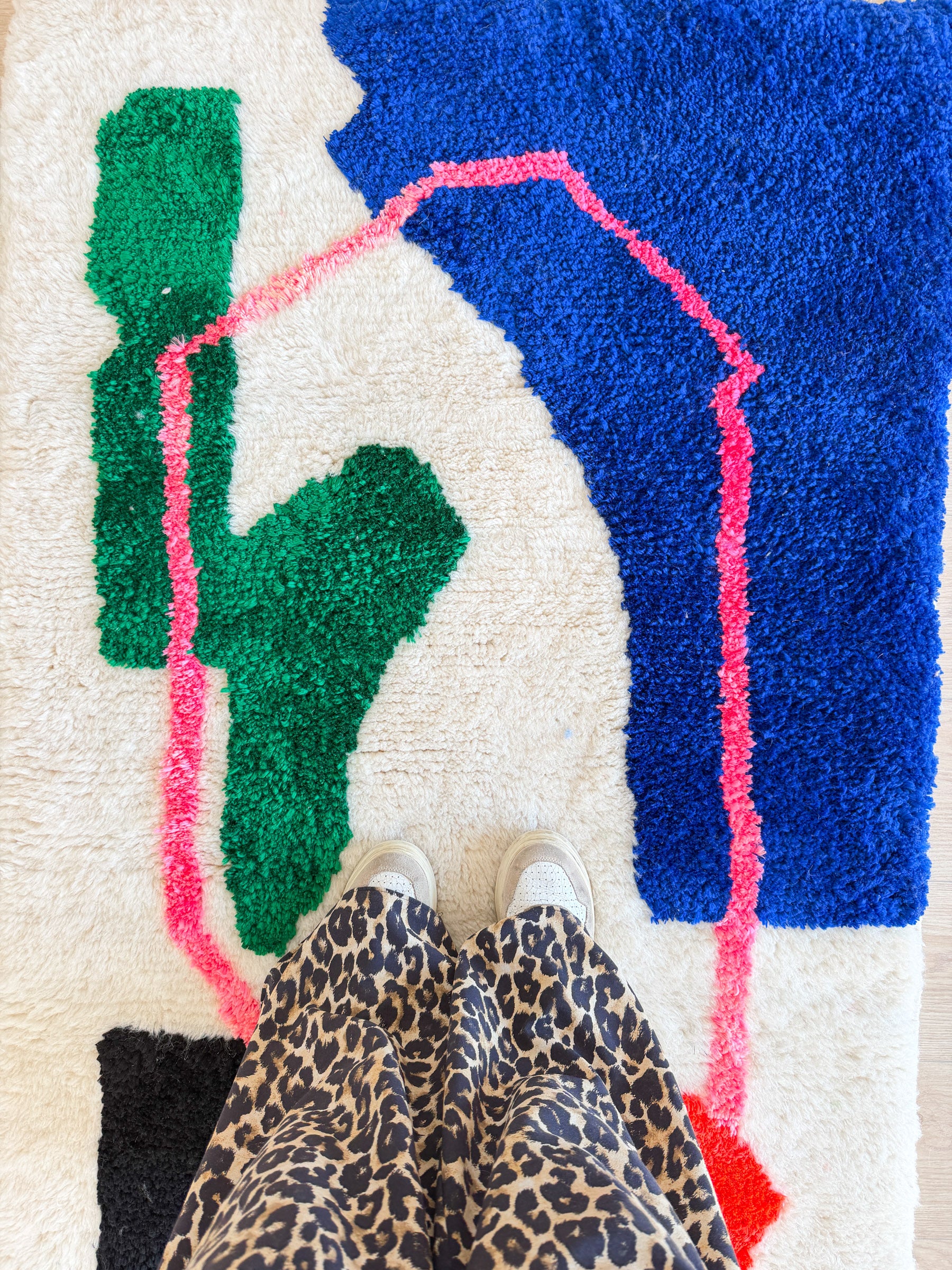 Gekleurd Berber tapijt 96 x 169 cm - n°2457