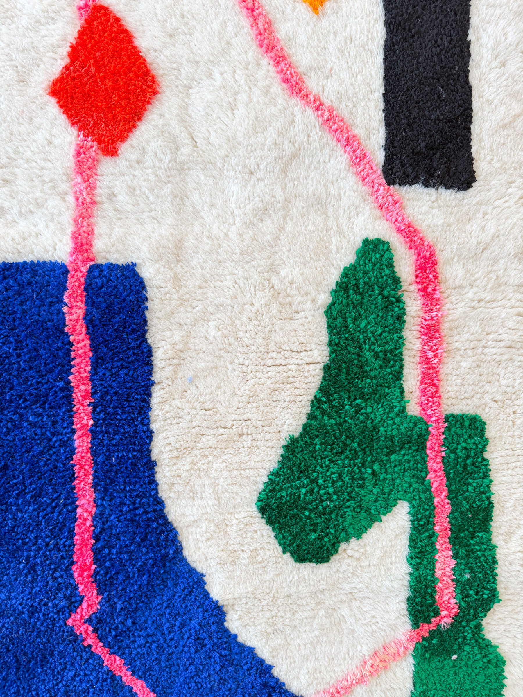 Gekleurd Berber tapijt 96 x 169 cm - n°2457