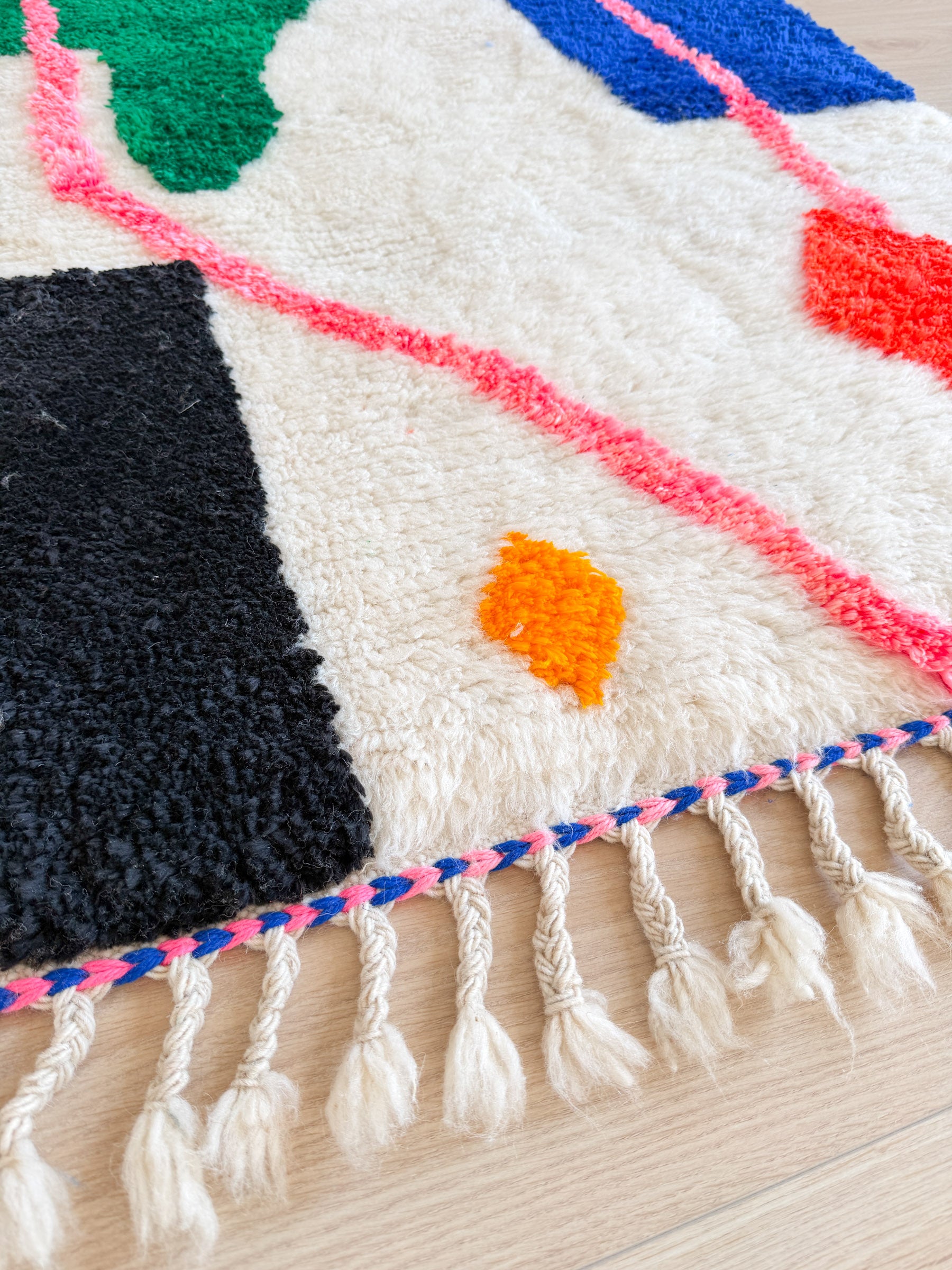 Gekleurd Berber tapijt 96 x 169 cm - n°2457