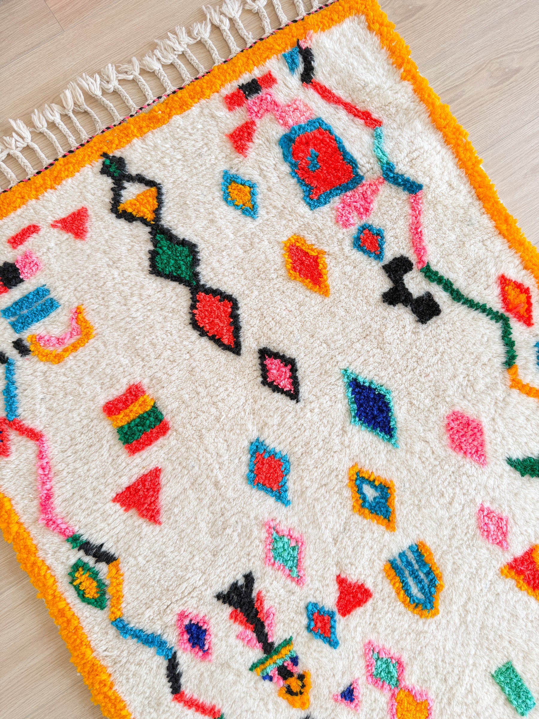 Bunter Berberteppich 103 x 170 cm - Nr. 2432