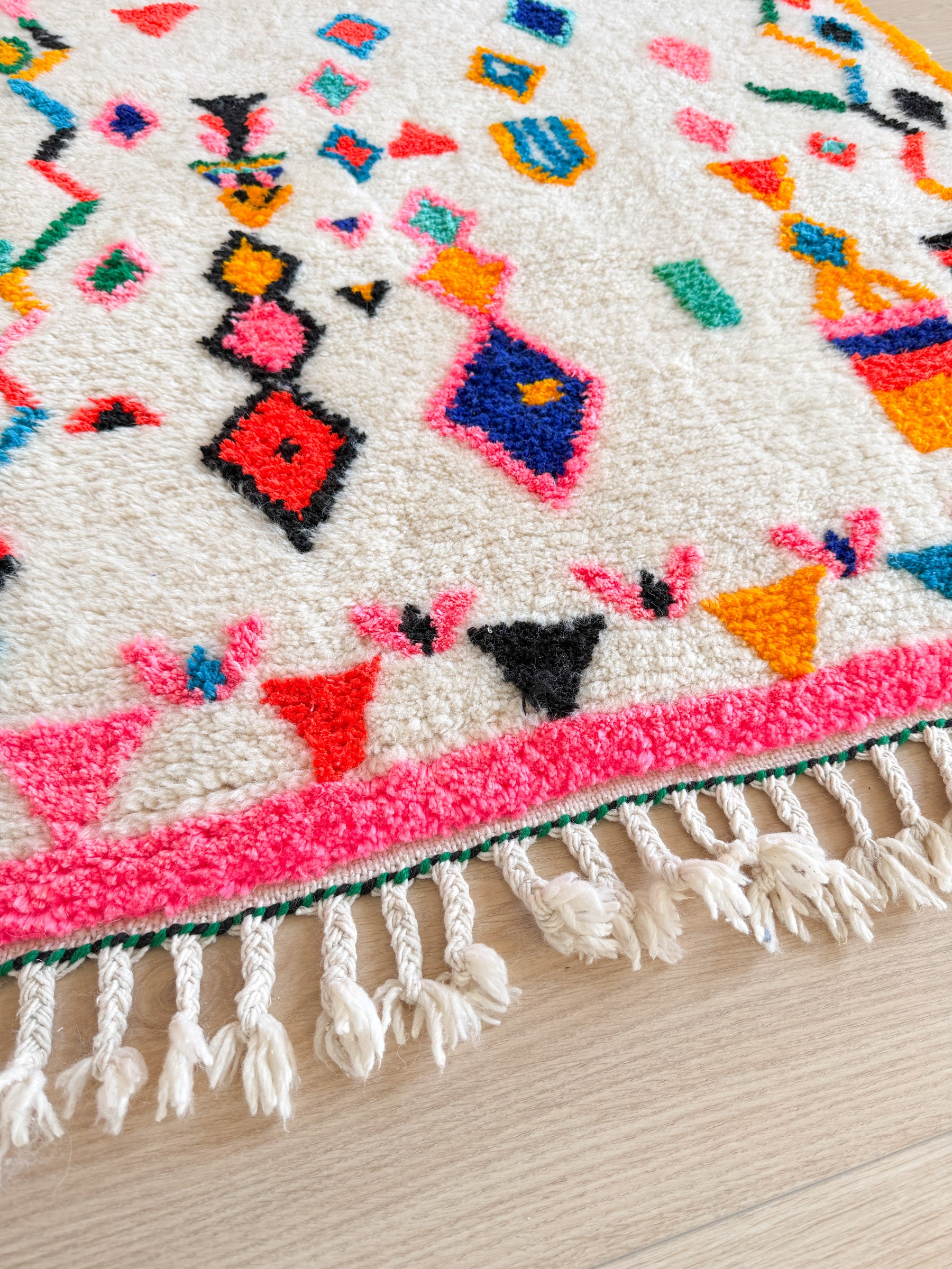 Bunter Berberteppich 103 x 170 cm - Nr. 2432