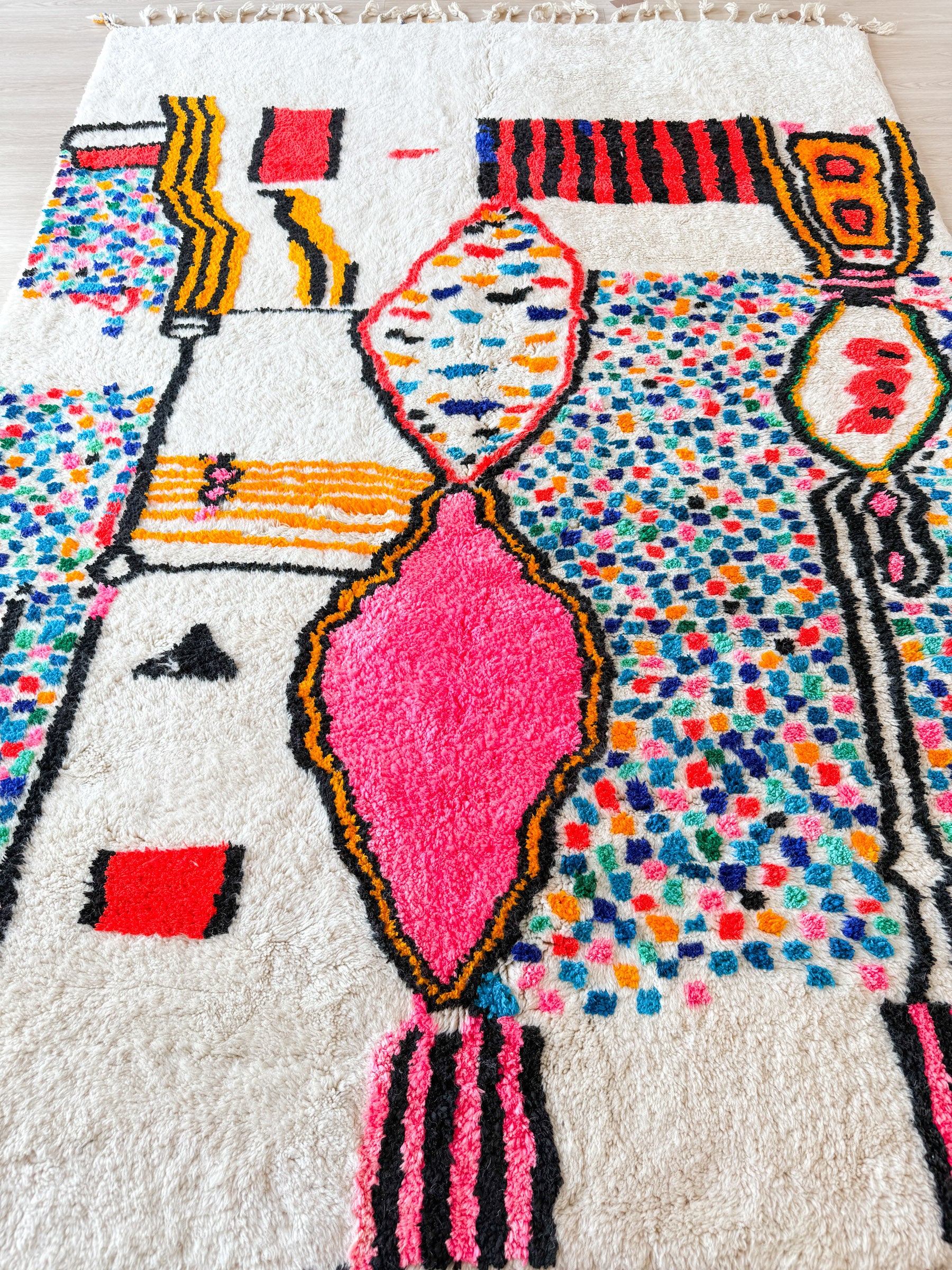 Colorful Berber rug 224 x 335 cm - n°2202