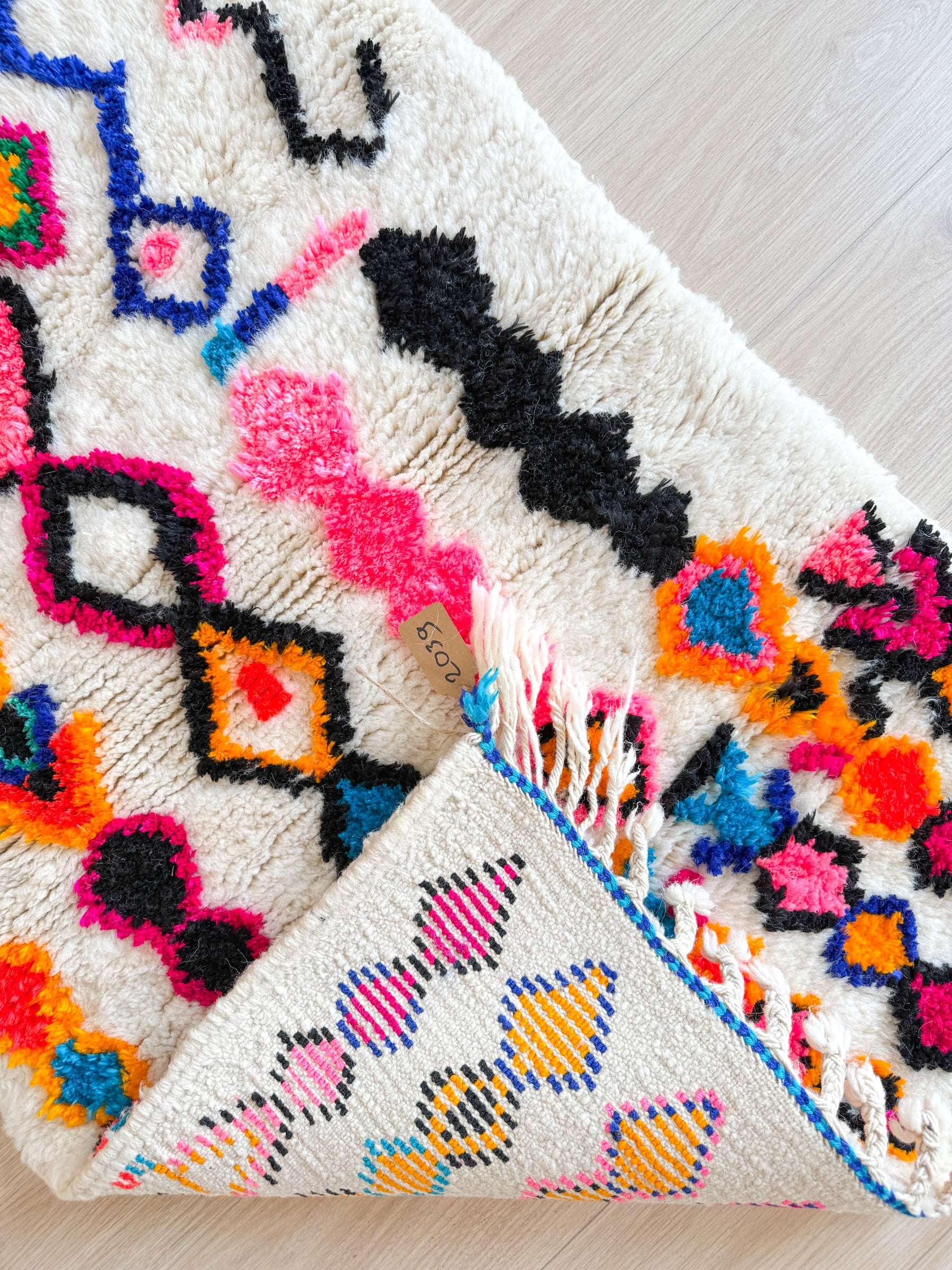 Colorful Berber rug 82 x 135 cm - n°2039