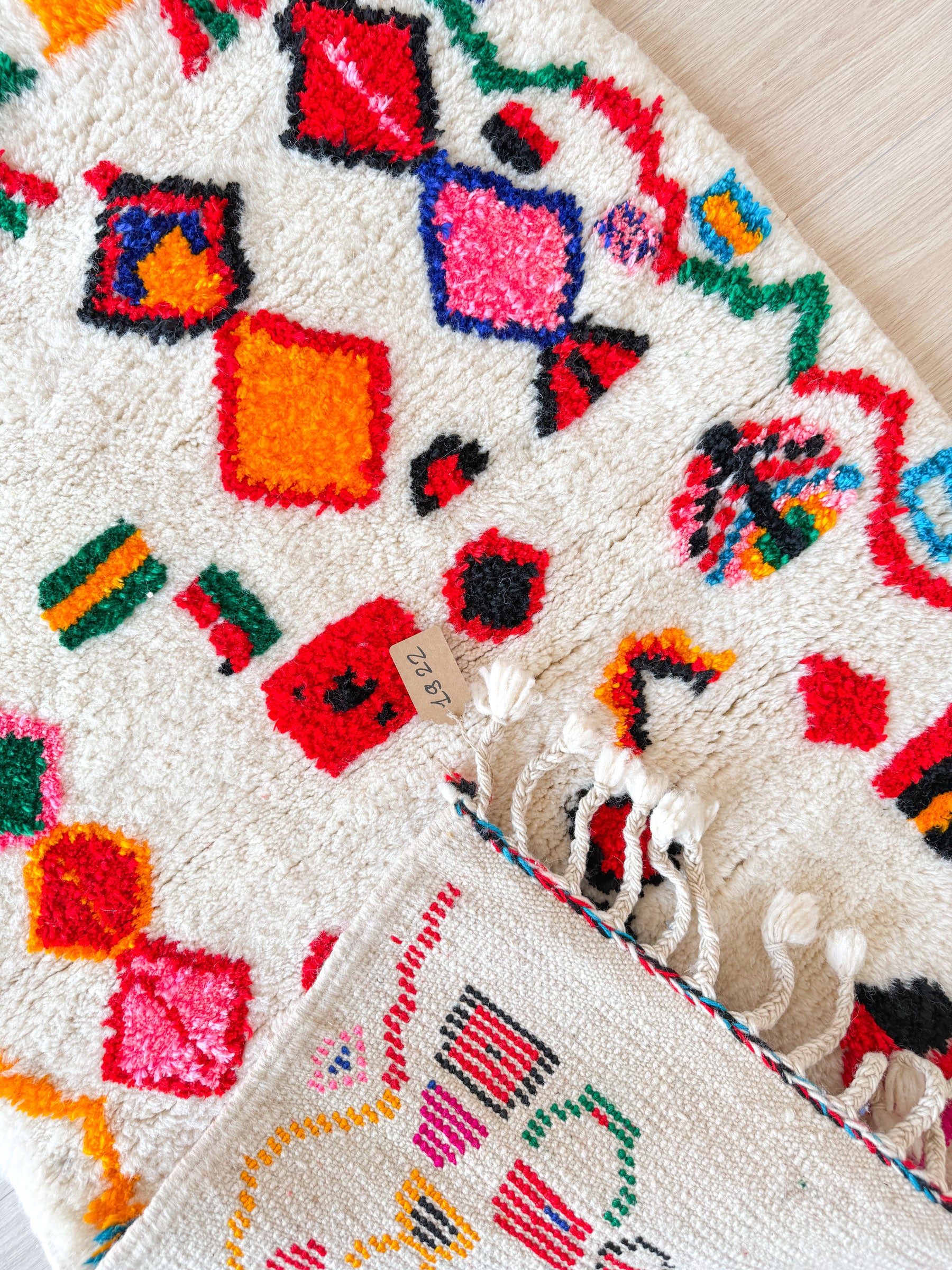 Colorful Berber rug 85 x 137 cm - n°1922