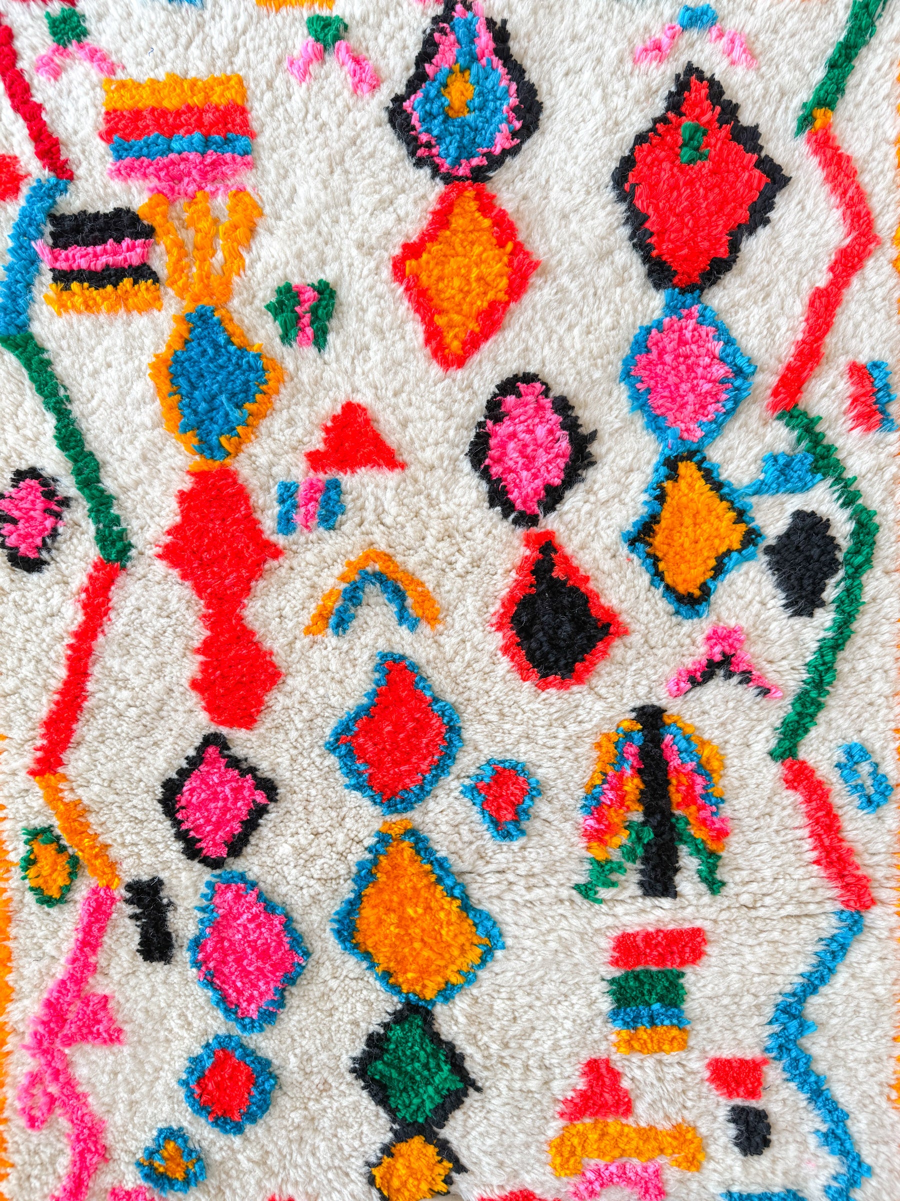 Bunter Berberteppich 83 x 125 cm - Nr. 1999