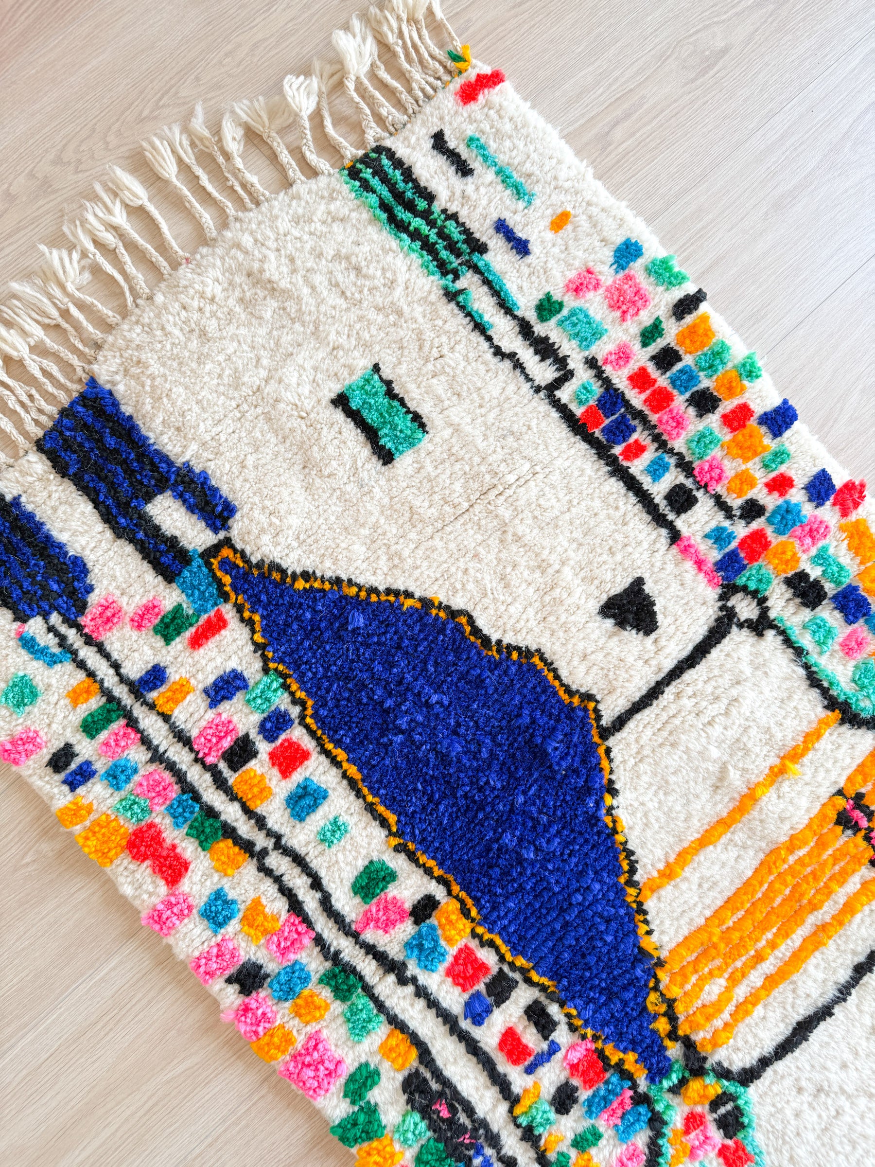 Colorful Berber rug 84 x 140 cm - n°2085