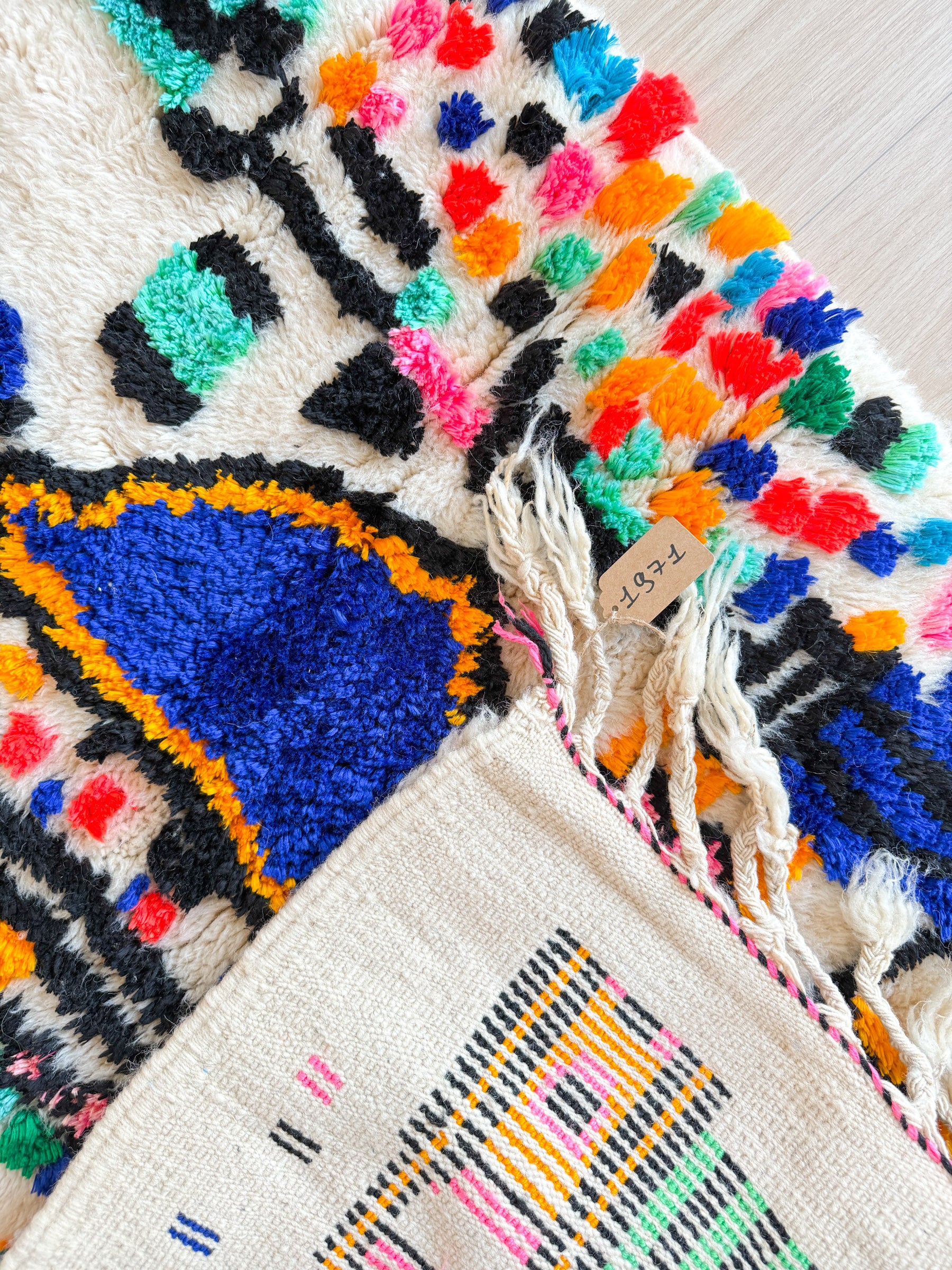 Colorful Berber rug 83 x 140 cm - n°1971