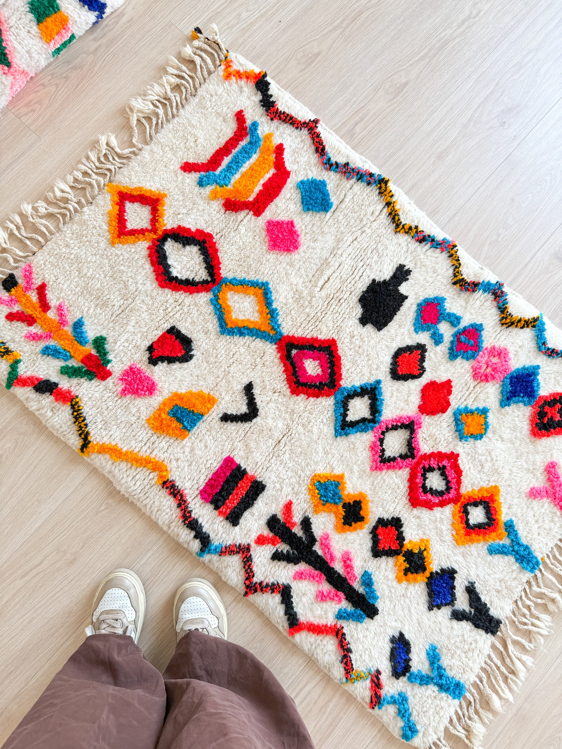 Colorful Berber rug 85 x 137 cm - n°1991