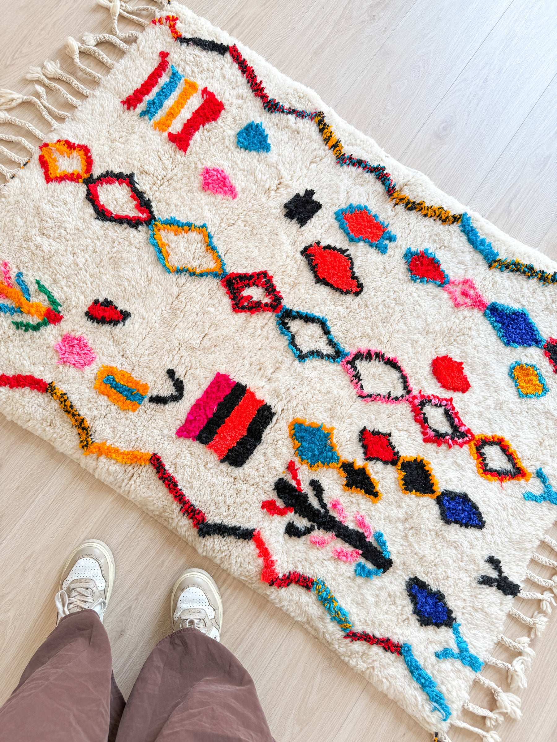 Kleurrijk Berber tapijt 97 x 150 cm - n°2031