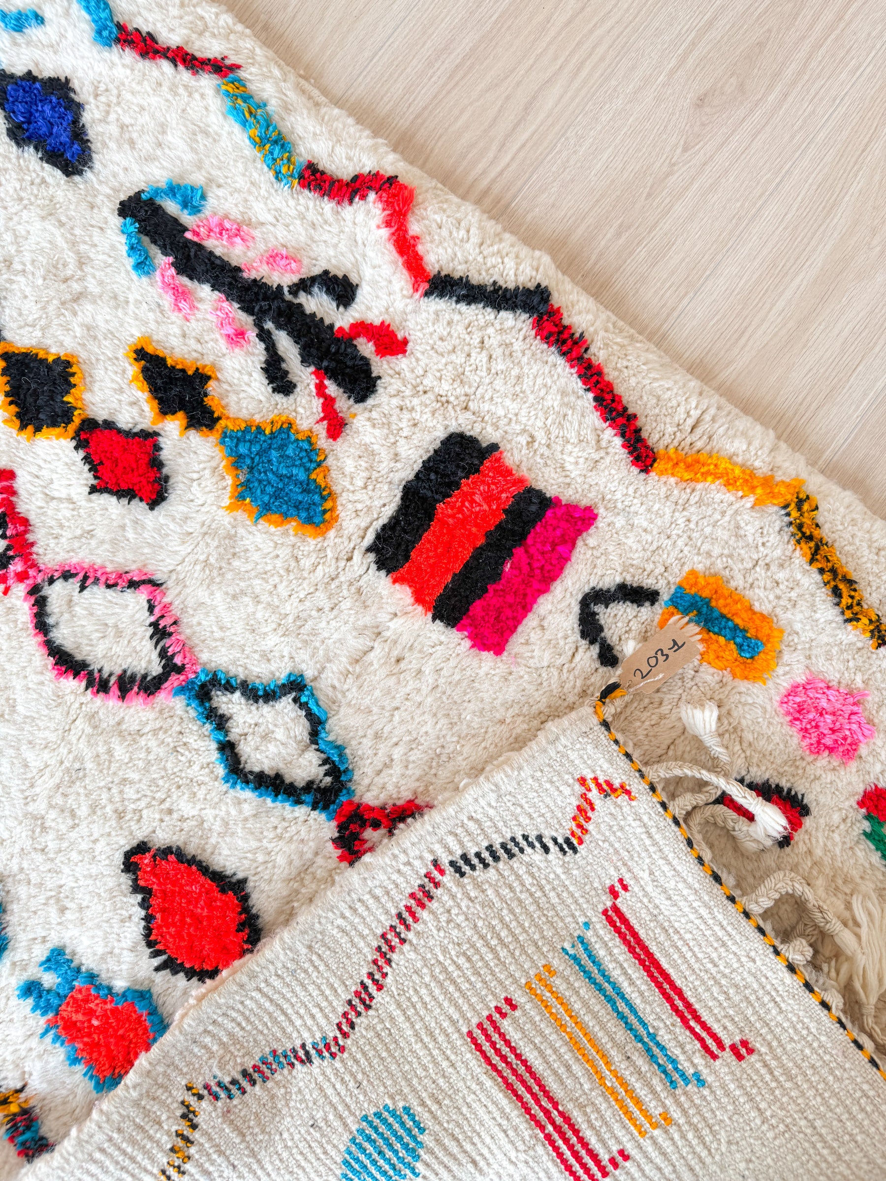 Colorful Berber rug 97 x 150 cm - n°2031