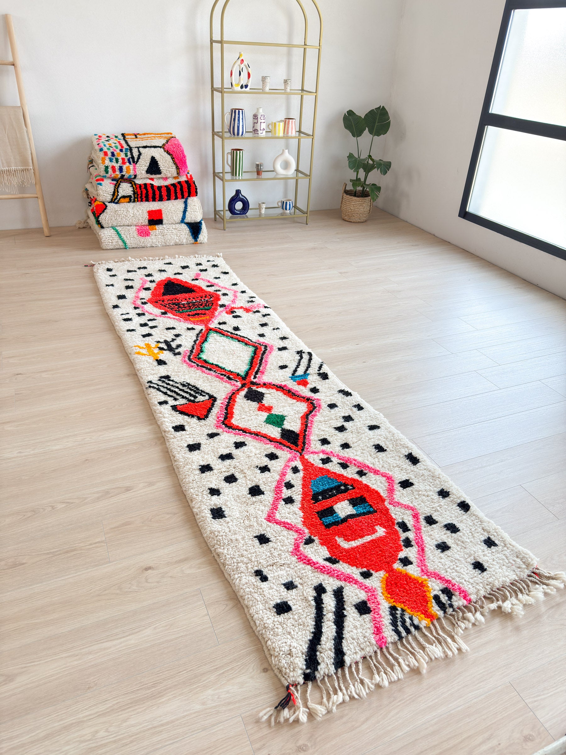 Berber Runner Rug 94 x 334 cm - No. 1898