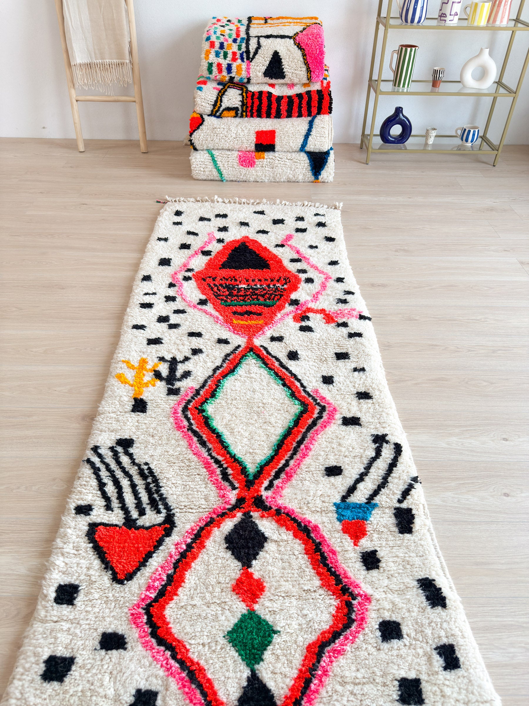 Berber Runner Rug 94 x 334 cm - No. 1898