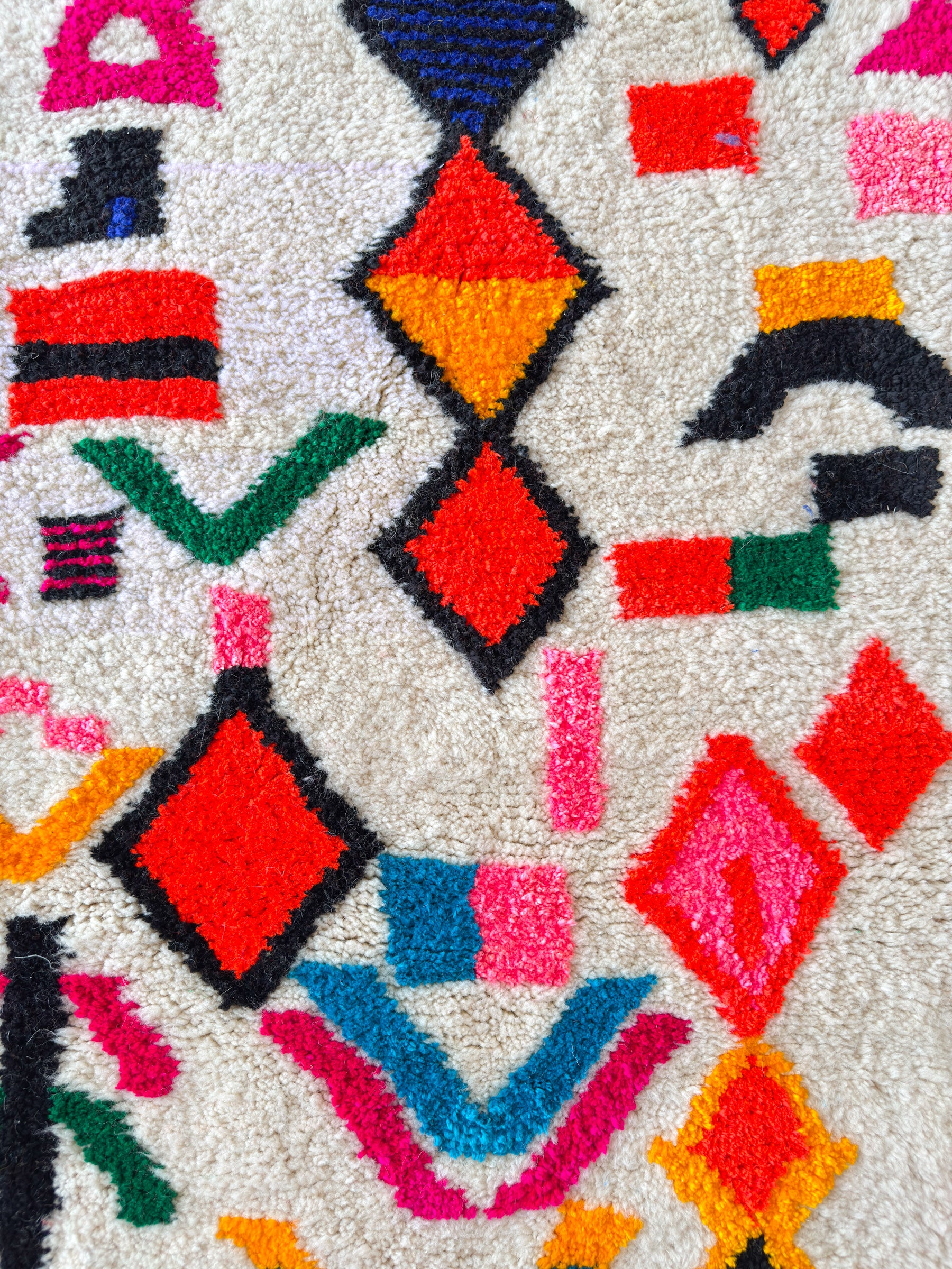 Colorful Berber hallway rug - n°814