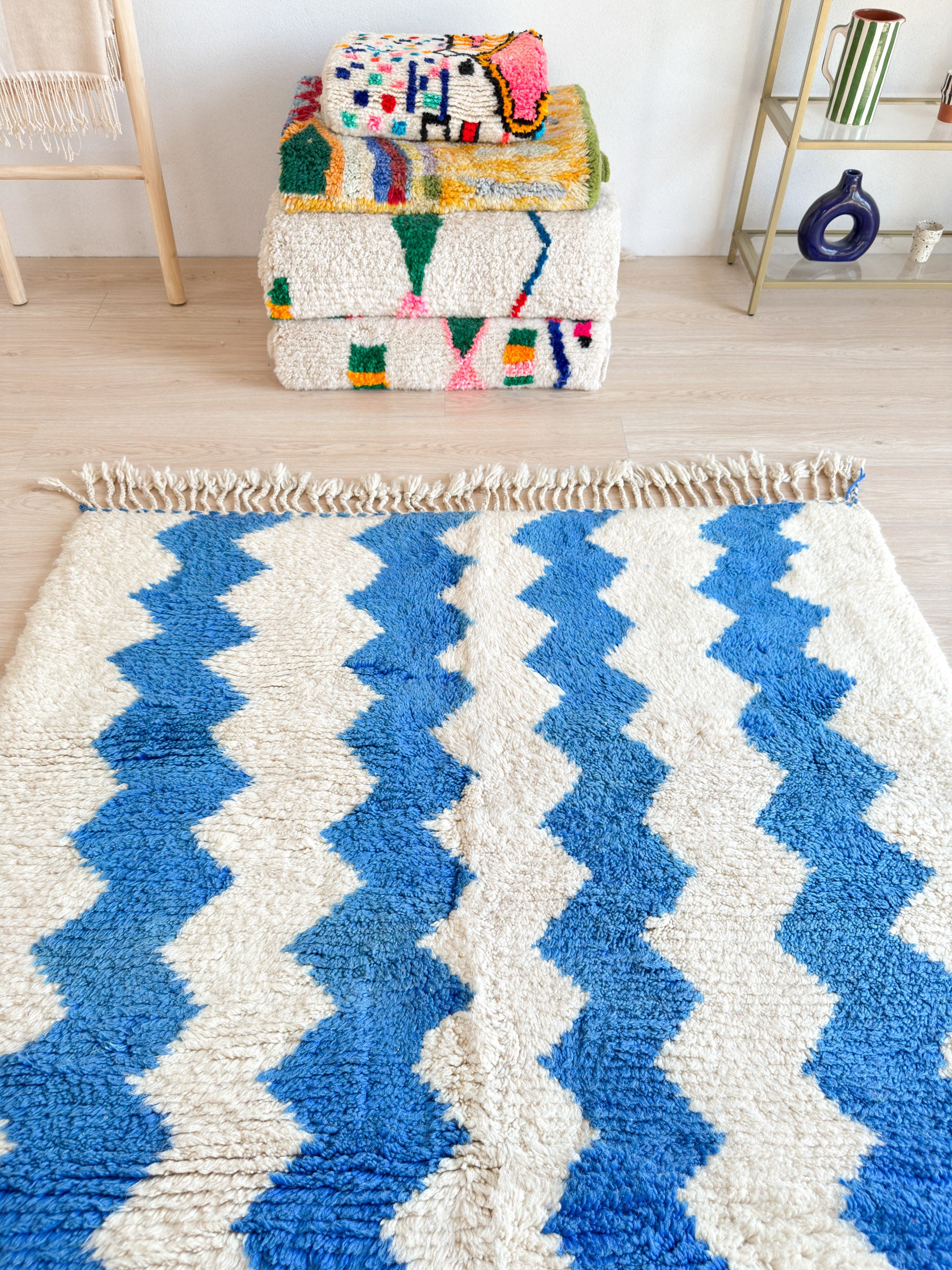 Colorful Moroccan Rug 154 x 207 cm / 5.1 x 6.8 ft - n°1450