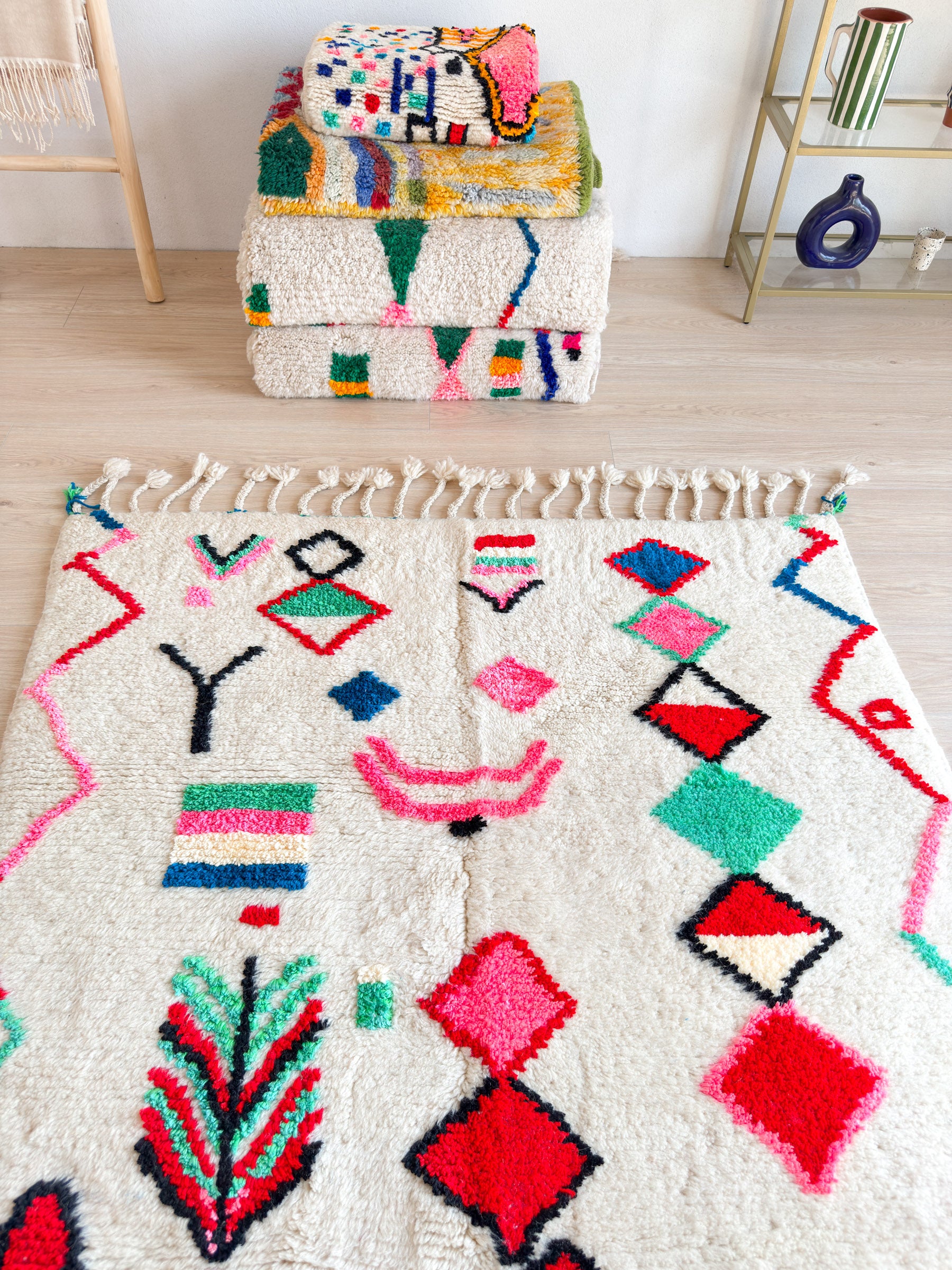 Tapis berbère coloré 146 x 240 cm - n°1510