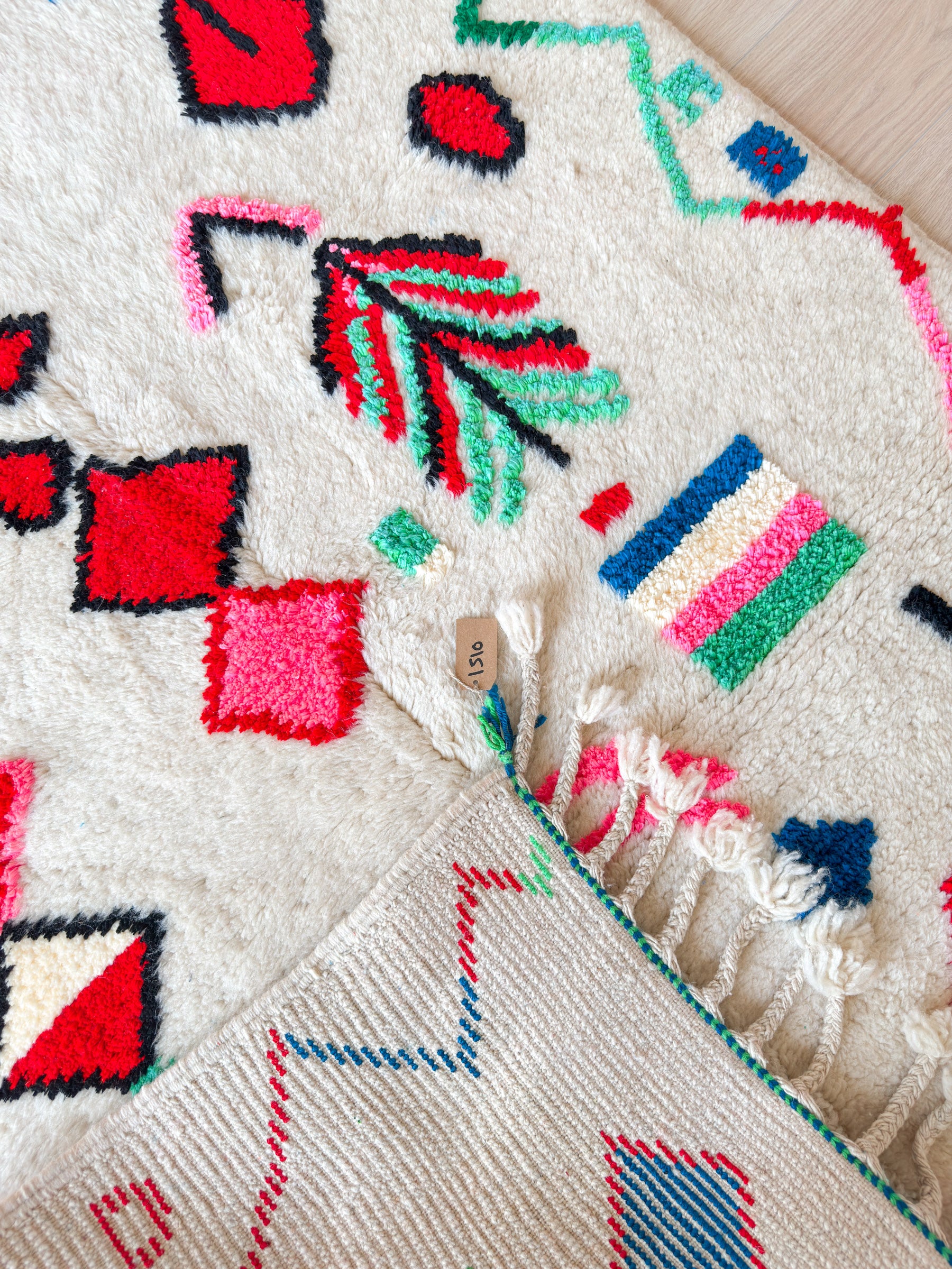 Tapis berbère coloré 146 x 240 cm - n°1510