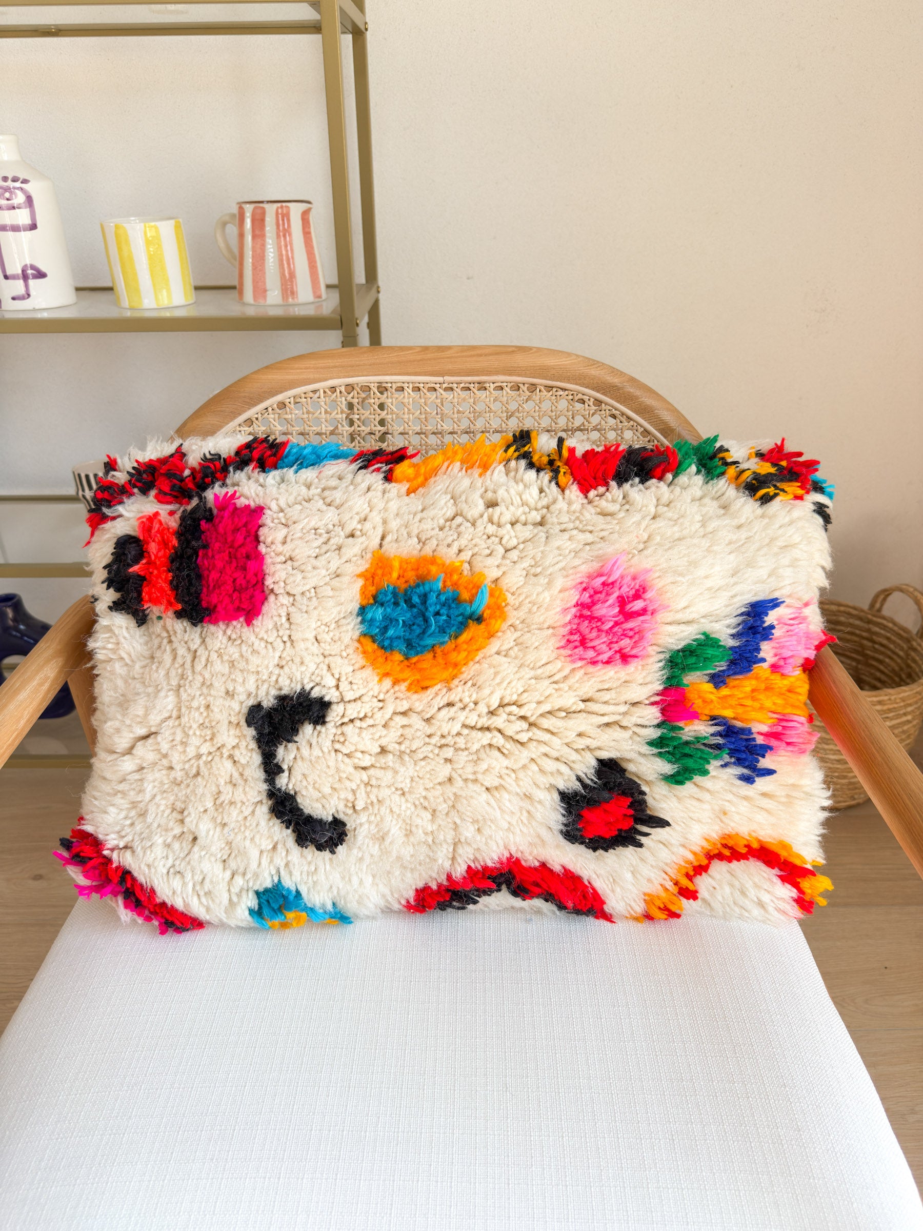 Colorful Berber cushion no. 18