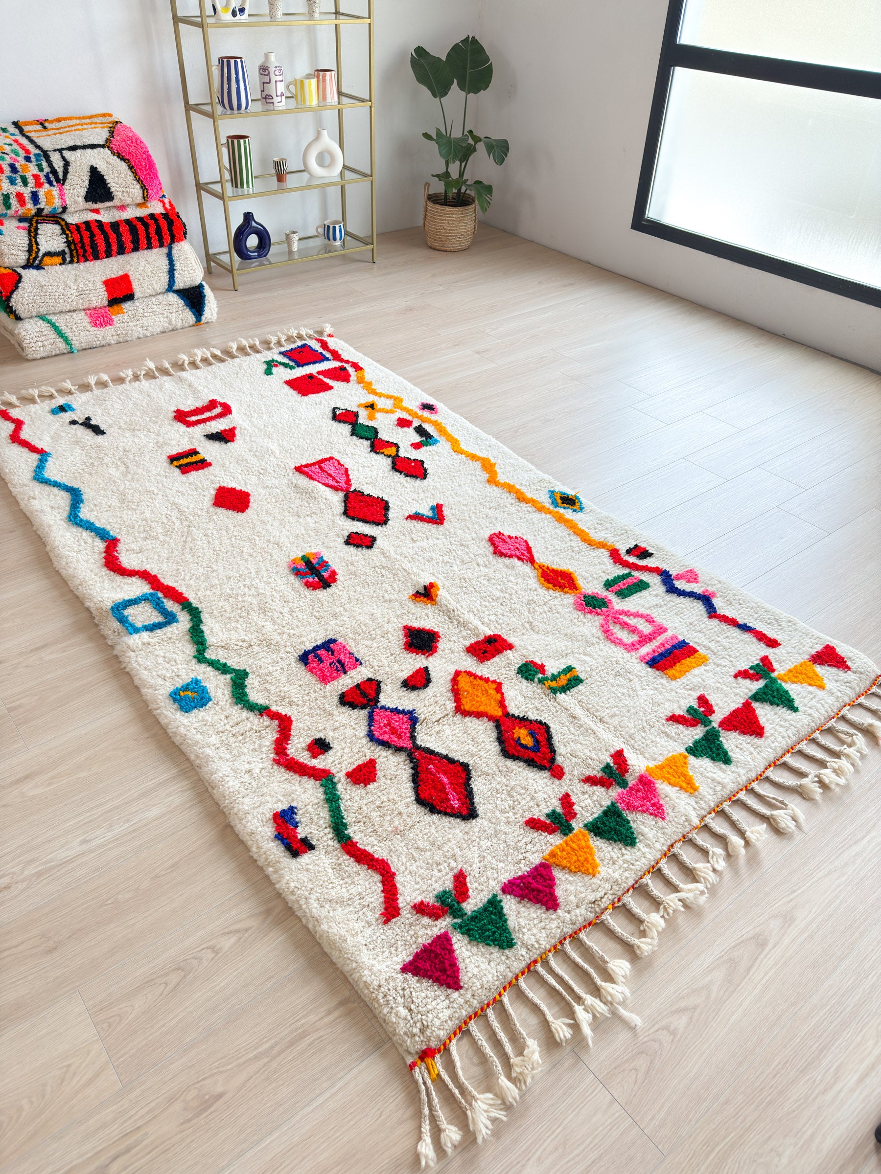 Colorful Berber carpet - n°616