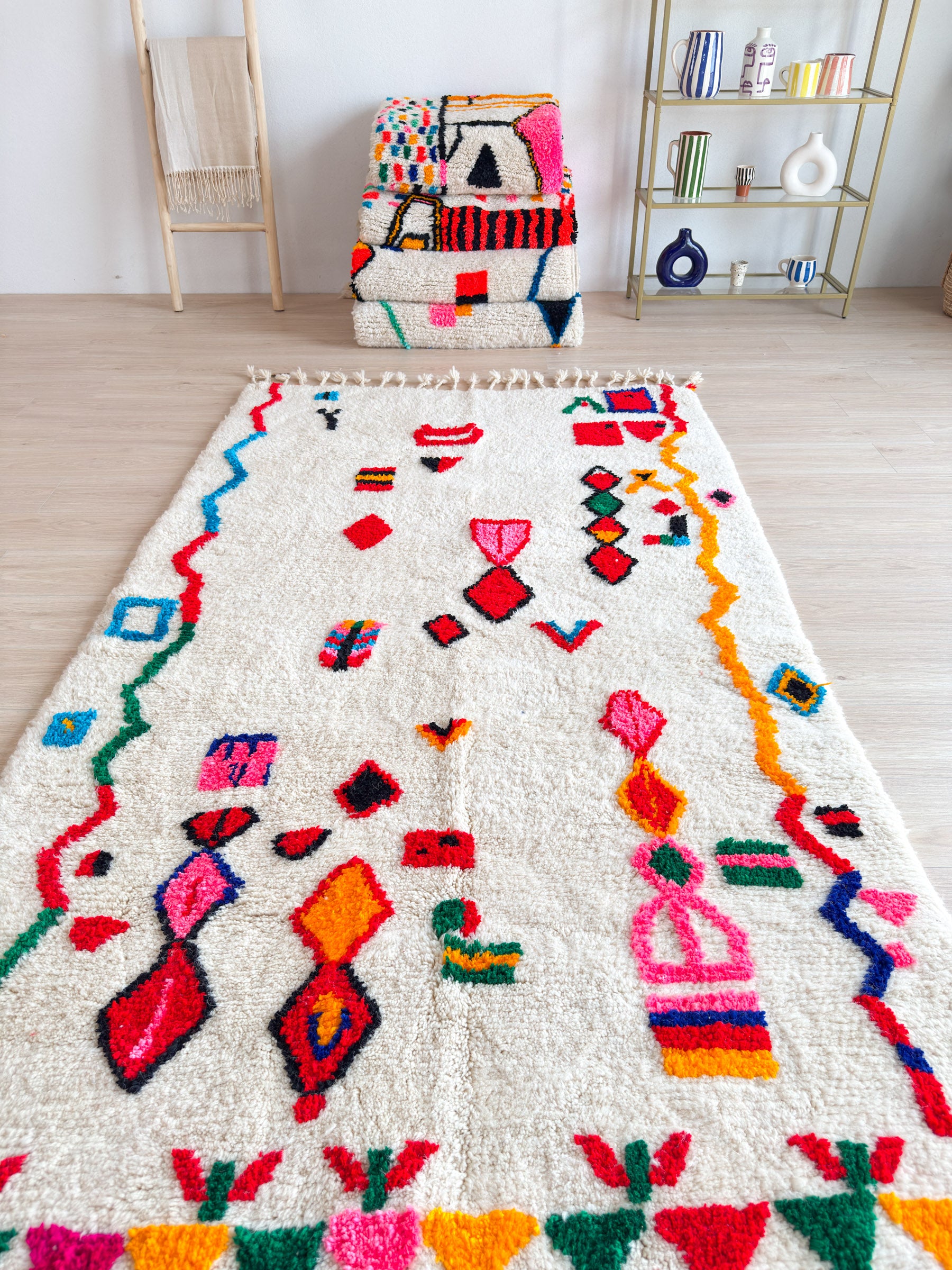 Colorful Berber carpet - n°616