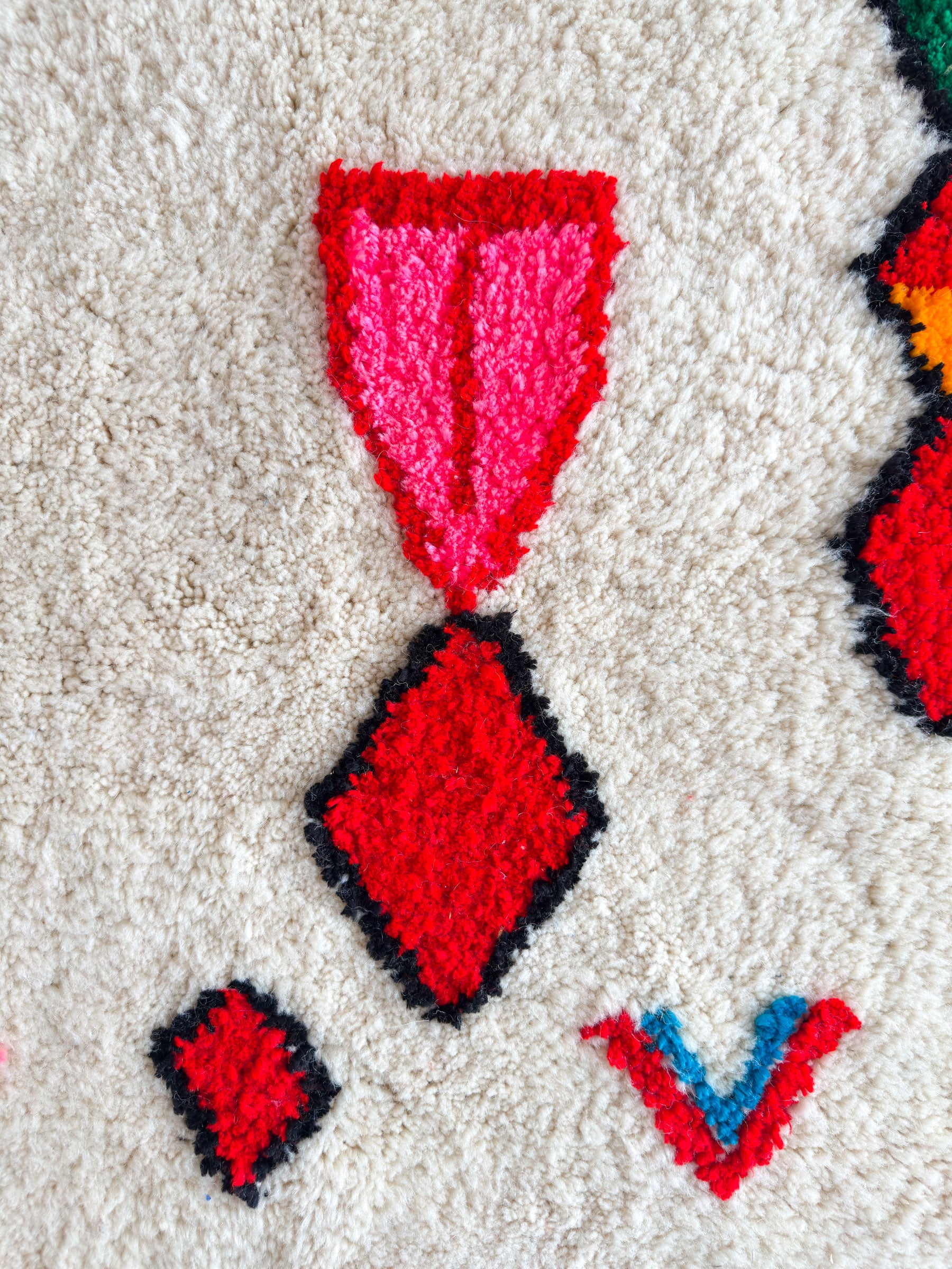 Colorful Berber carpet - n°616