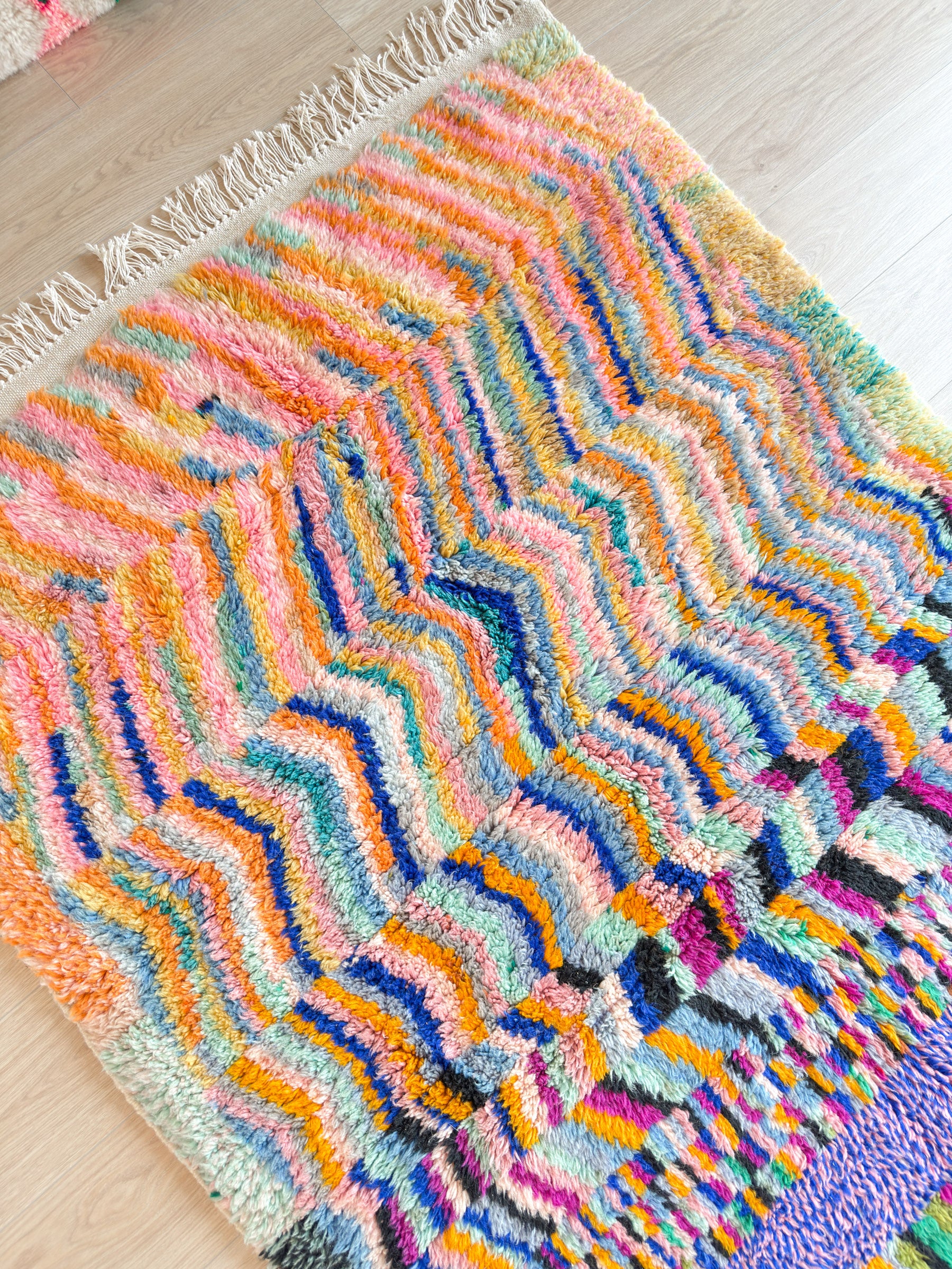 Bunter Berberteppich 146 x 252 cm - Nr. 2229