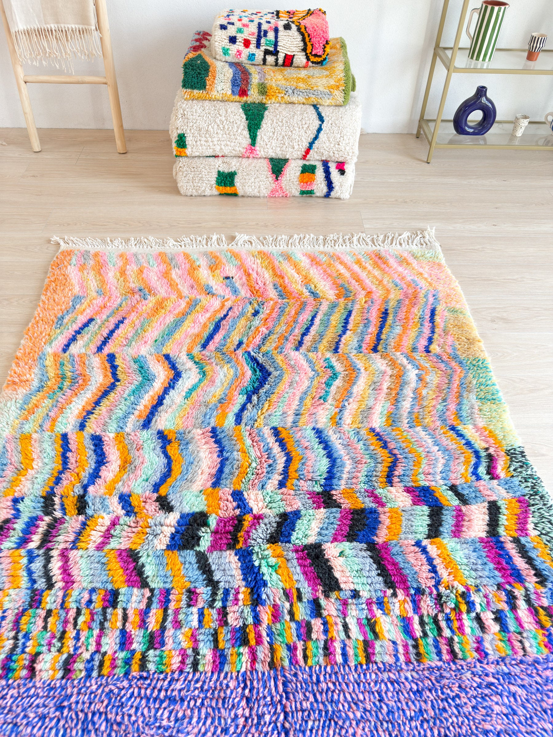 Tapis berbère coloré 146 x 252 cm - n°2229
