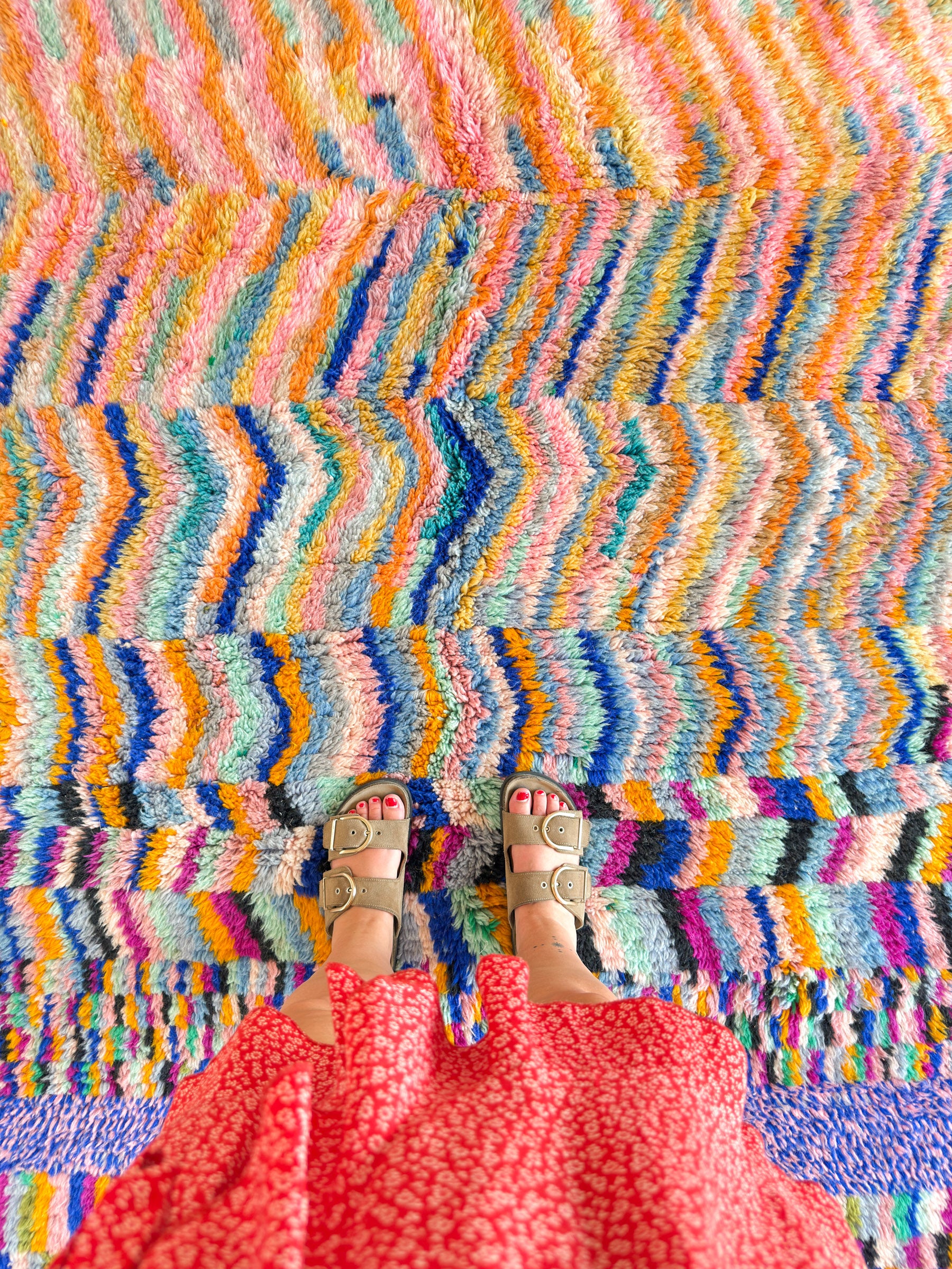 Bunter Berberteppich 146 x 252 cm - Nr. 2229