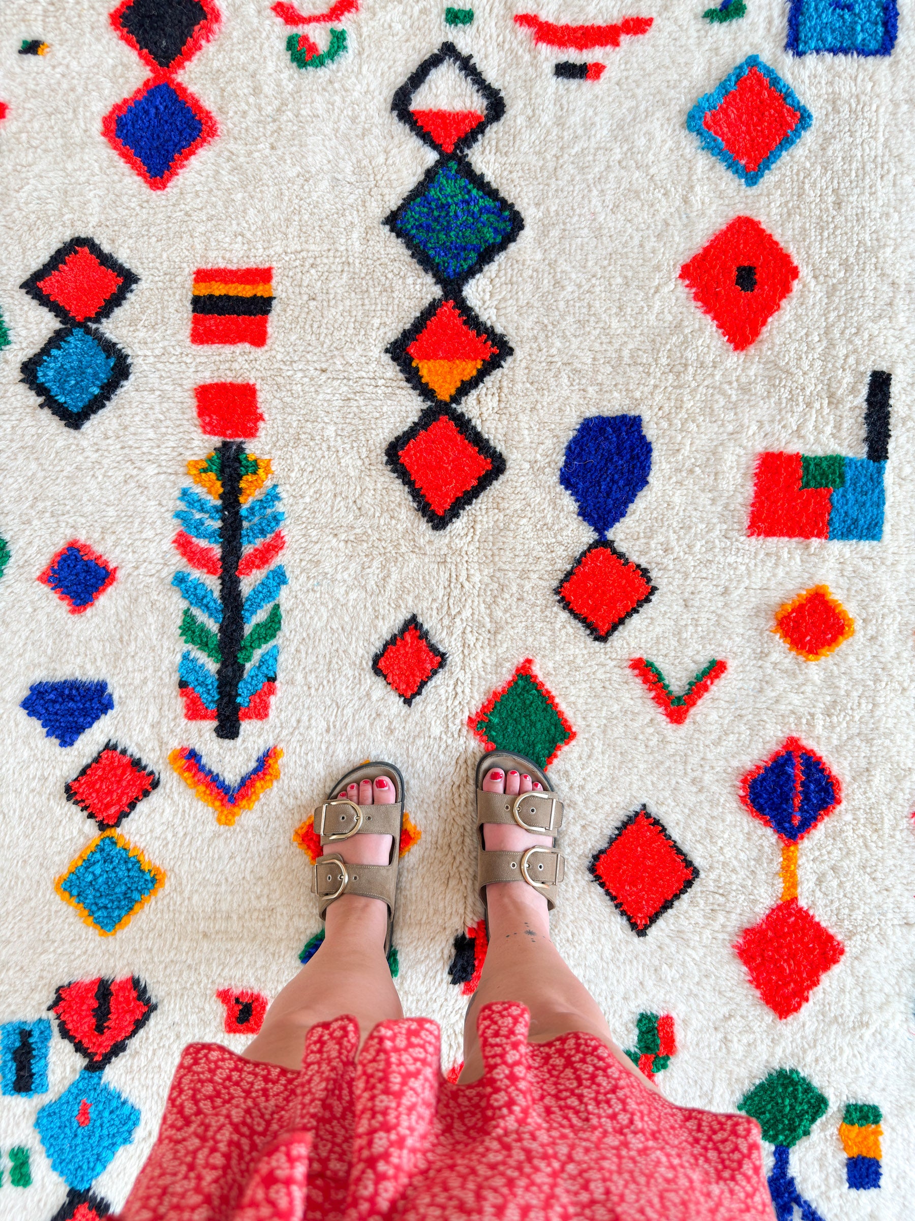 Colorful Berber rug 148 x 220 cm - n°2250
