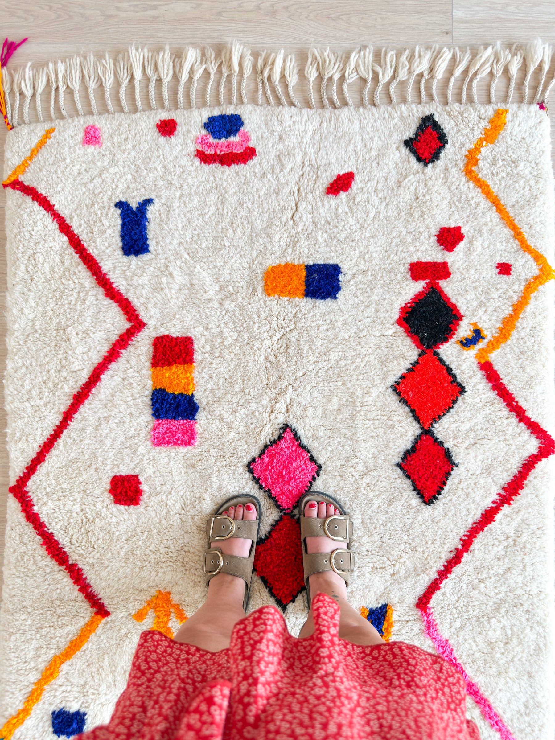 Colorful Berber rug 119 x 210 cm - n°2242