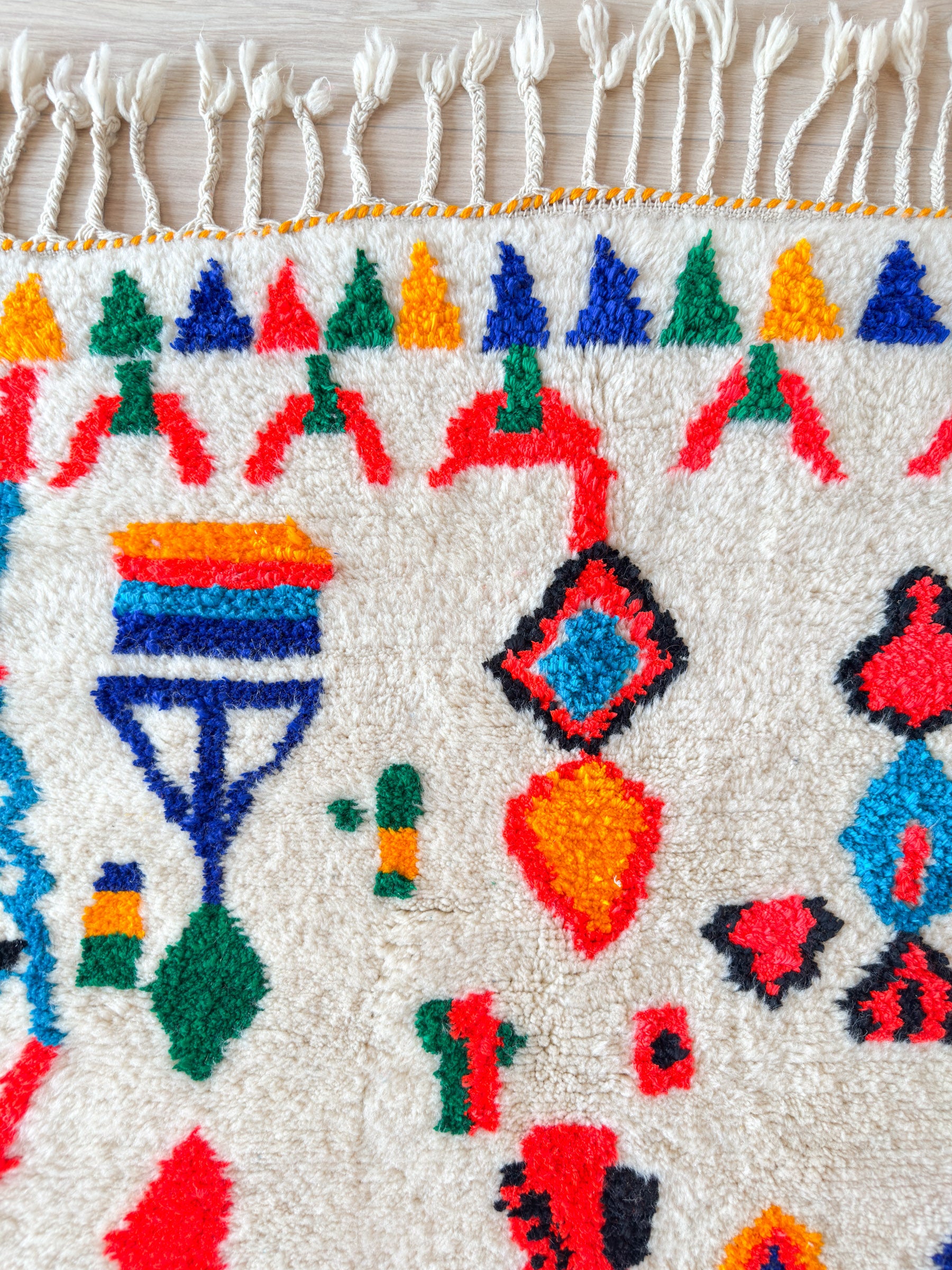Tapis berbère coloré 103 x 181 cm - n°2214