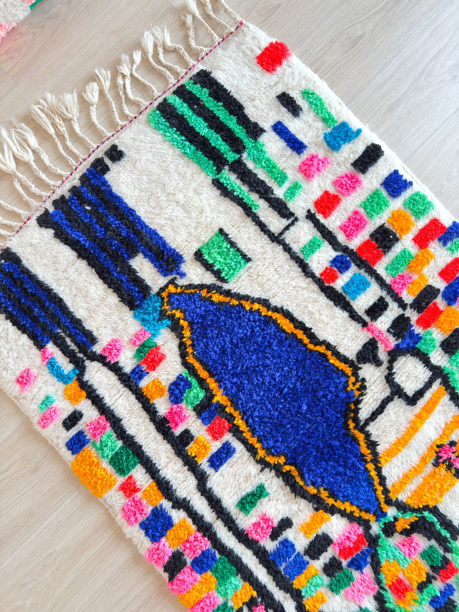 Tapis berbère coloré 103 x 189 cm - n°2213