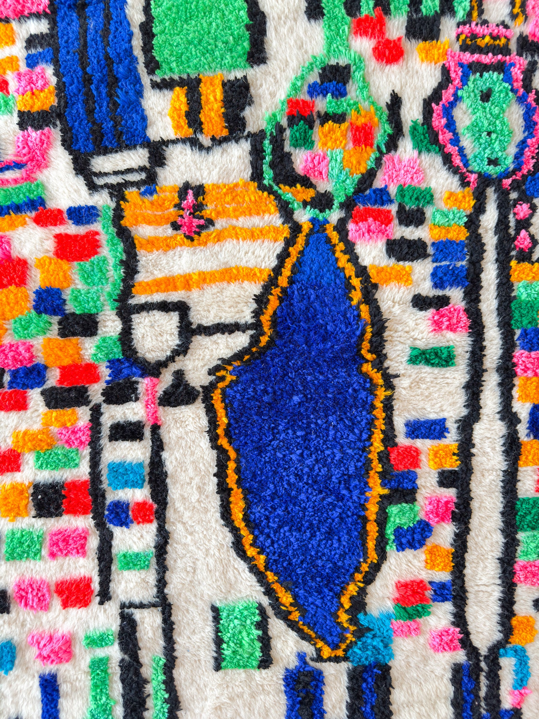 Tapis berbère coloré 103 x 189 cm - n°2213